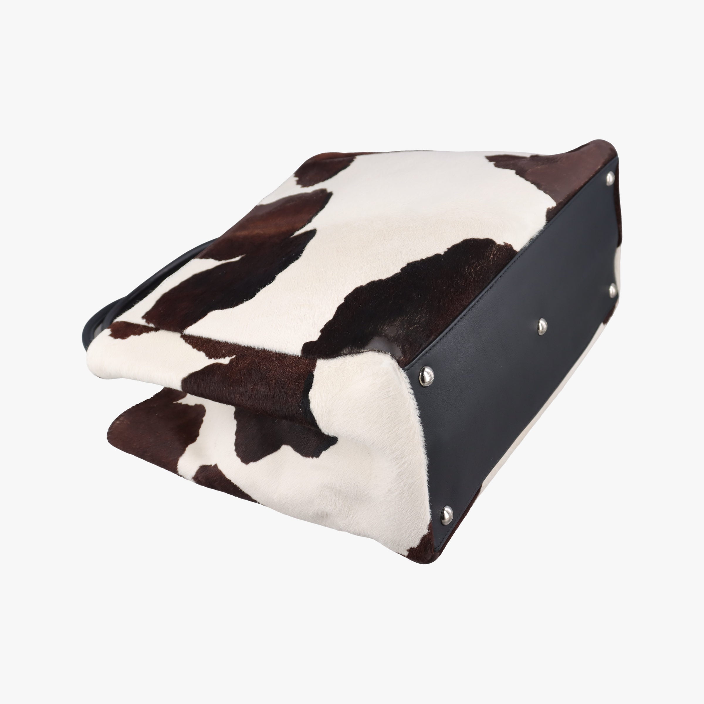 Pre-owned Fendi 2 JOURS White pony hair 8BH250 shoulderbag | stylenewstar