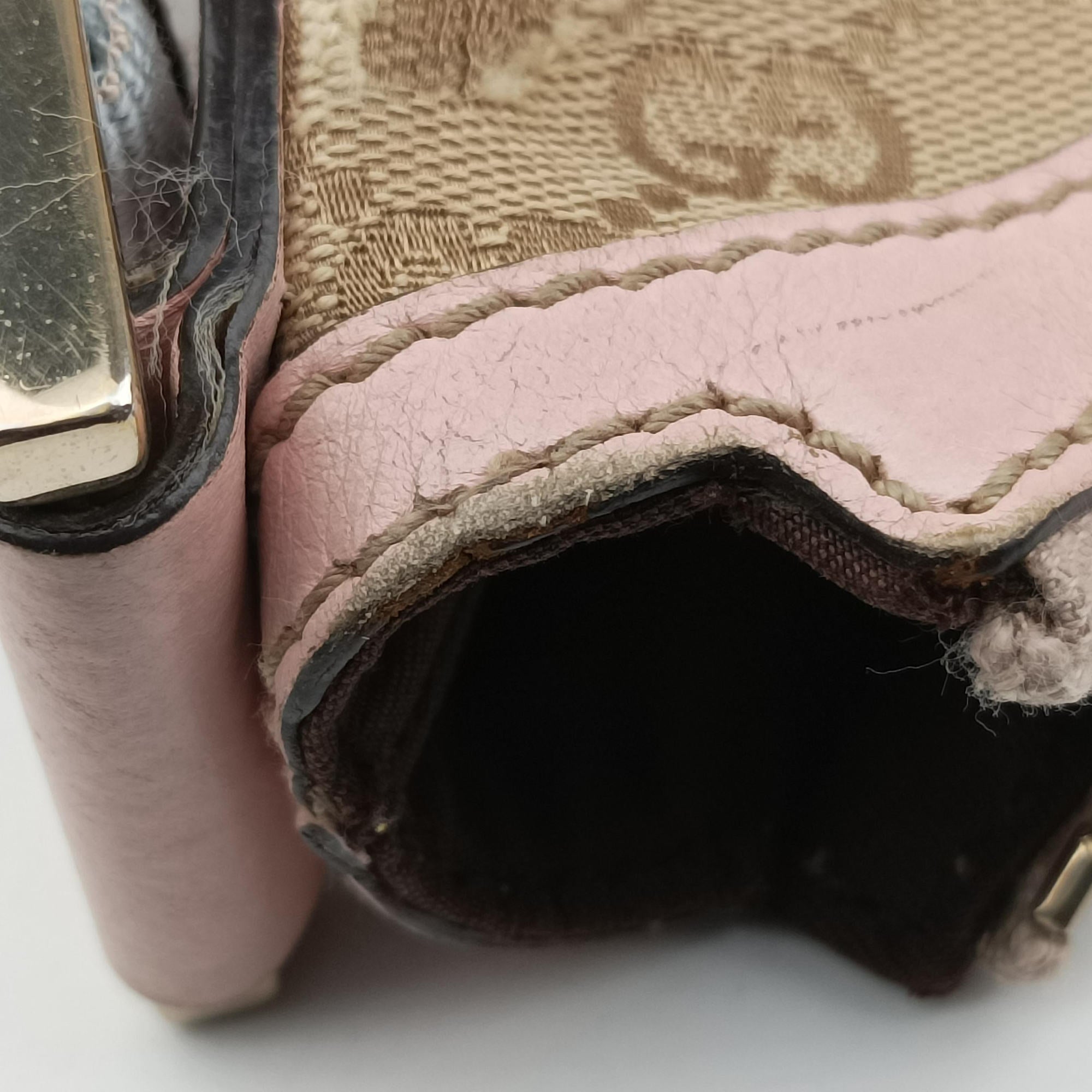 Pre-owned Gucci Sherry Line Beige canvas 181092 shoulderbag | stylenewstar