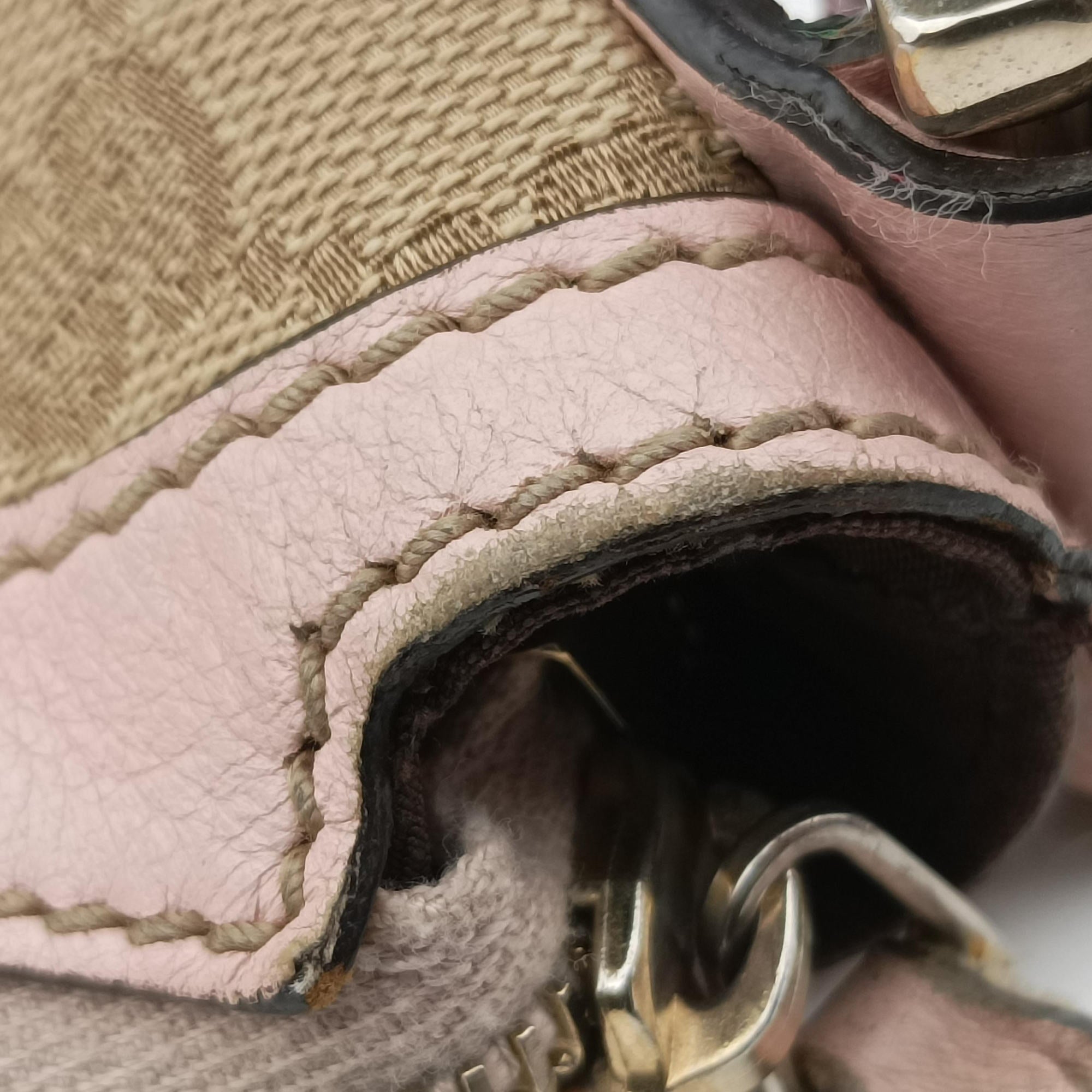 Pre-owned Gucci Sherry Line Beige canvas 181092 shoulderbag | stylenewstar