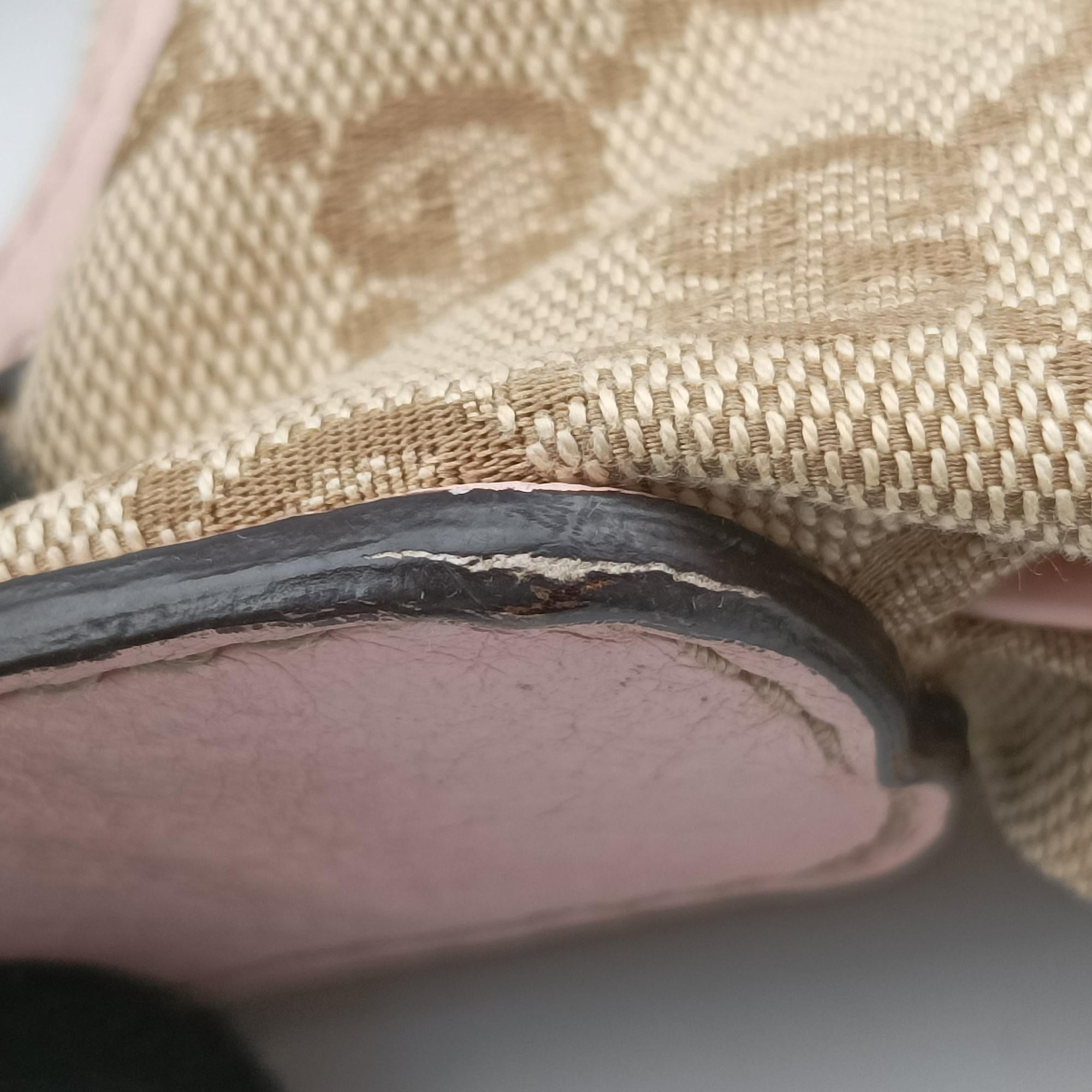 Pre-owned Gucci Sherry Line Beige canvas 181092 shoulderbag | stylenewstar