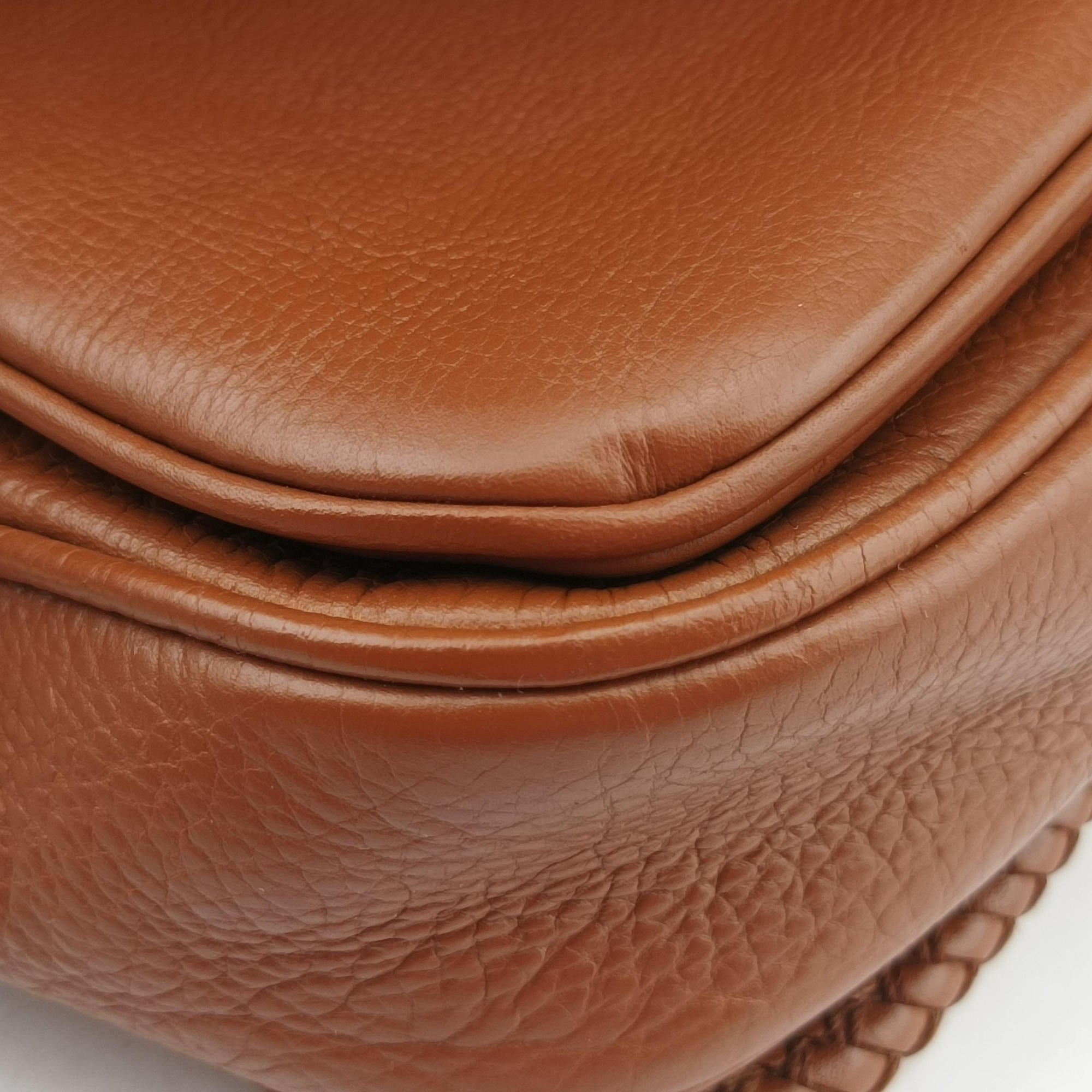 Pre-owned Gucci Marrakech Messenger Brown leather 257024 shoulderbag | stylenewstar