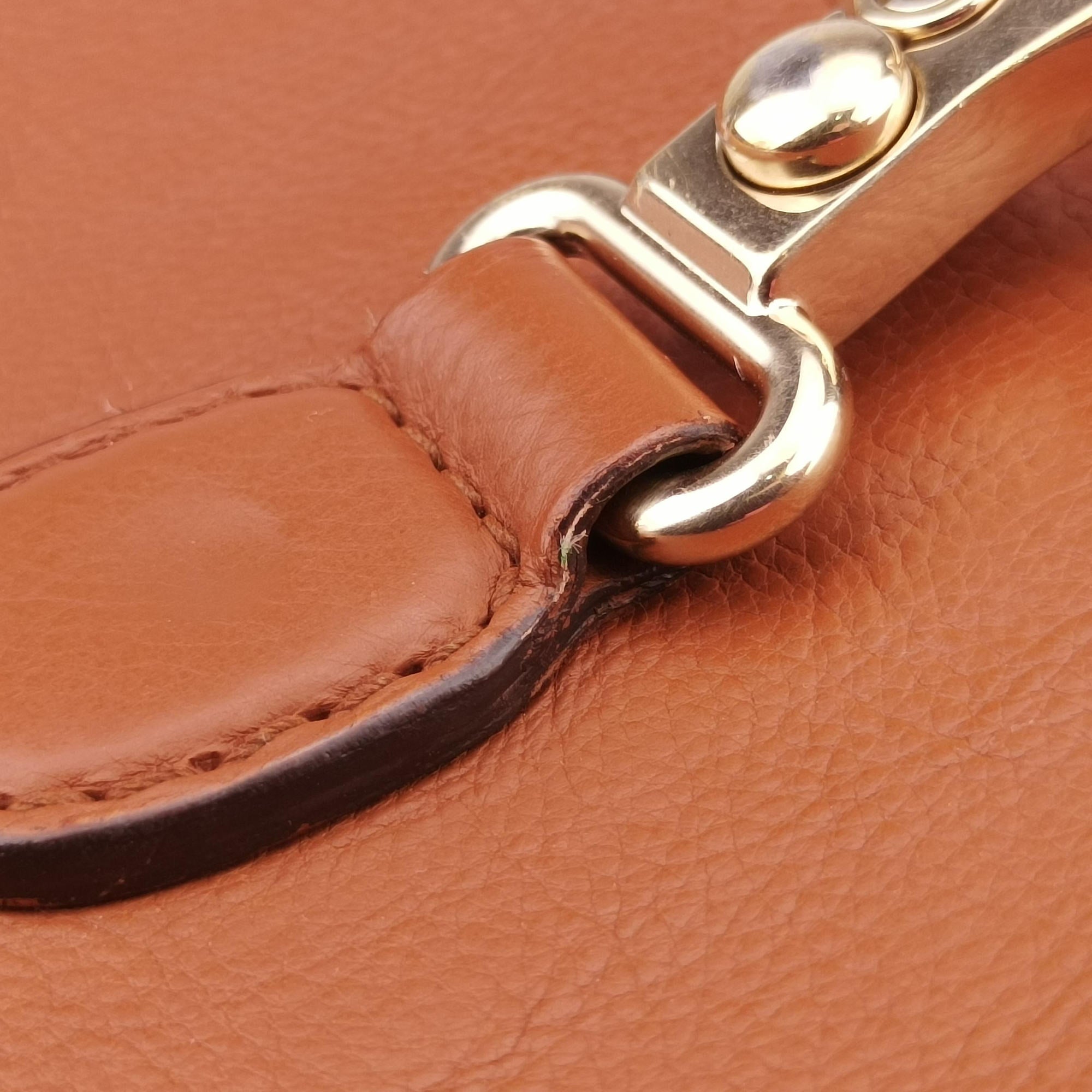 Pre-owned Gucci Marrakech Messenger Brown leather 257024 shoulderbag | stylenewstar