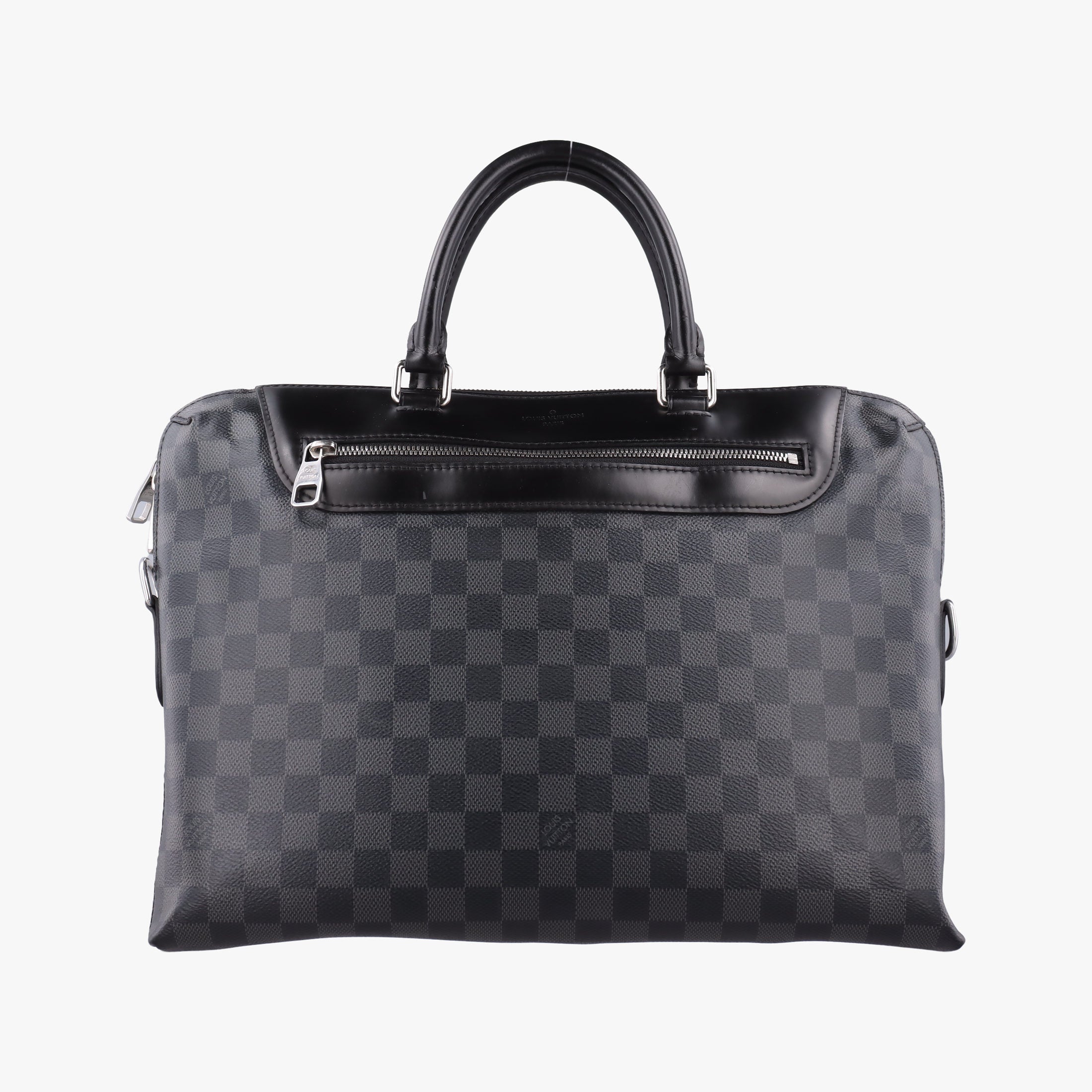 Pre-owned Louis Vuitton Porte-Documents Jour NM Noir Damier Graphite N48260 handbag | stylenewstar