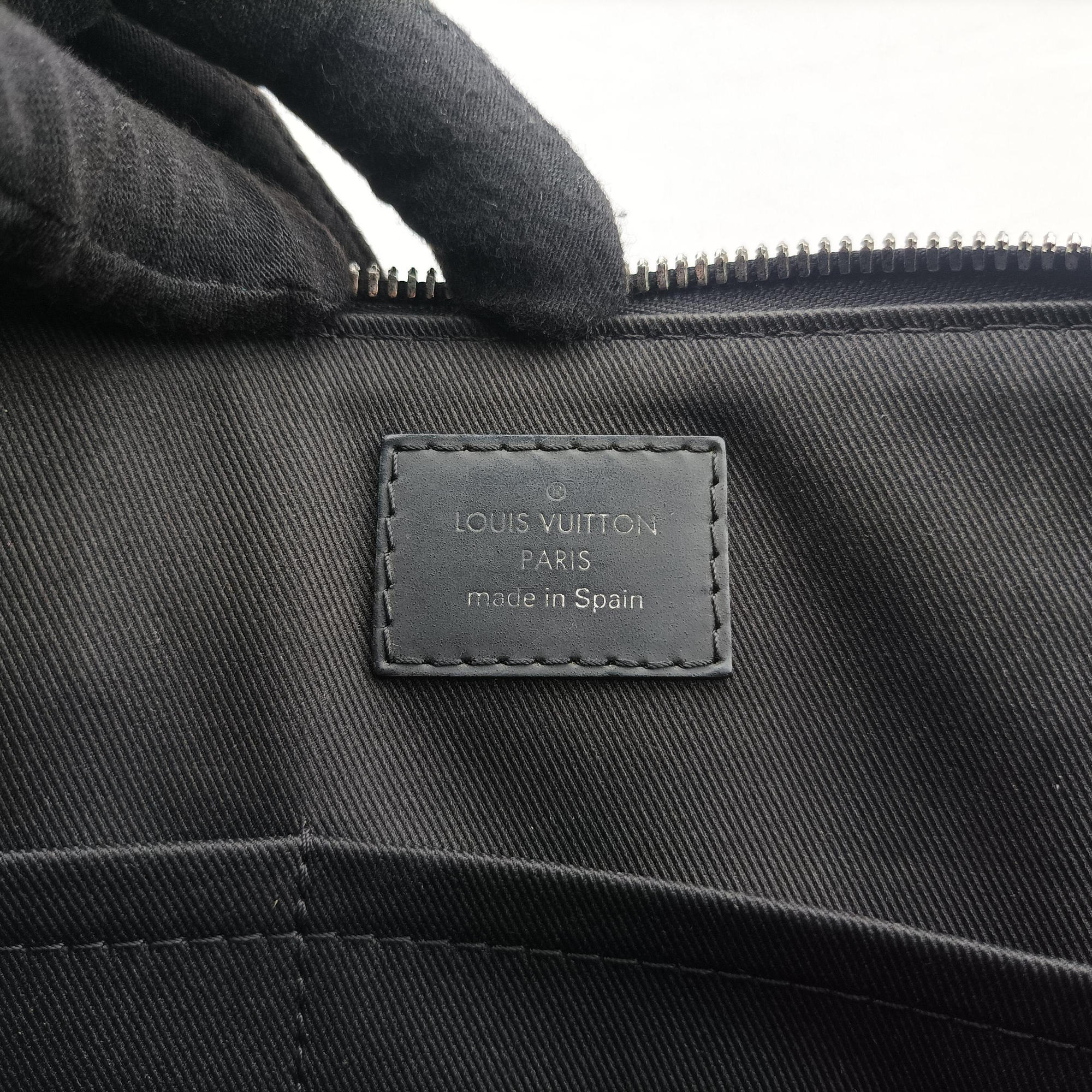 Pre-owned Louis Vuitton Porte-Documents Jour NM Noir Damier Graphite N48260 handbag | stylenewstar