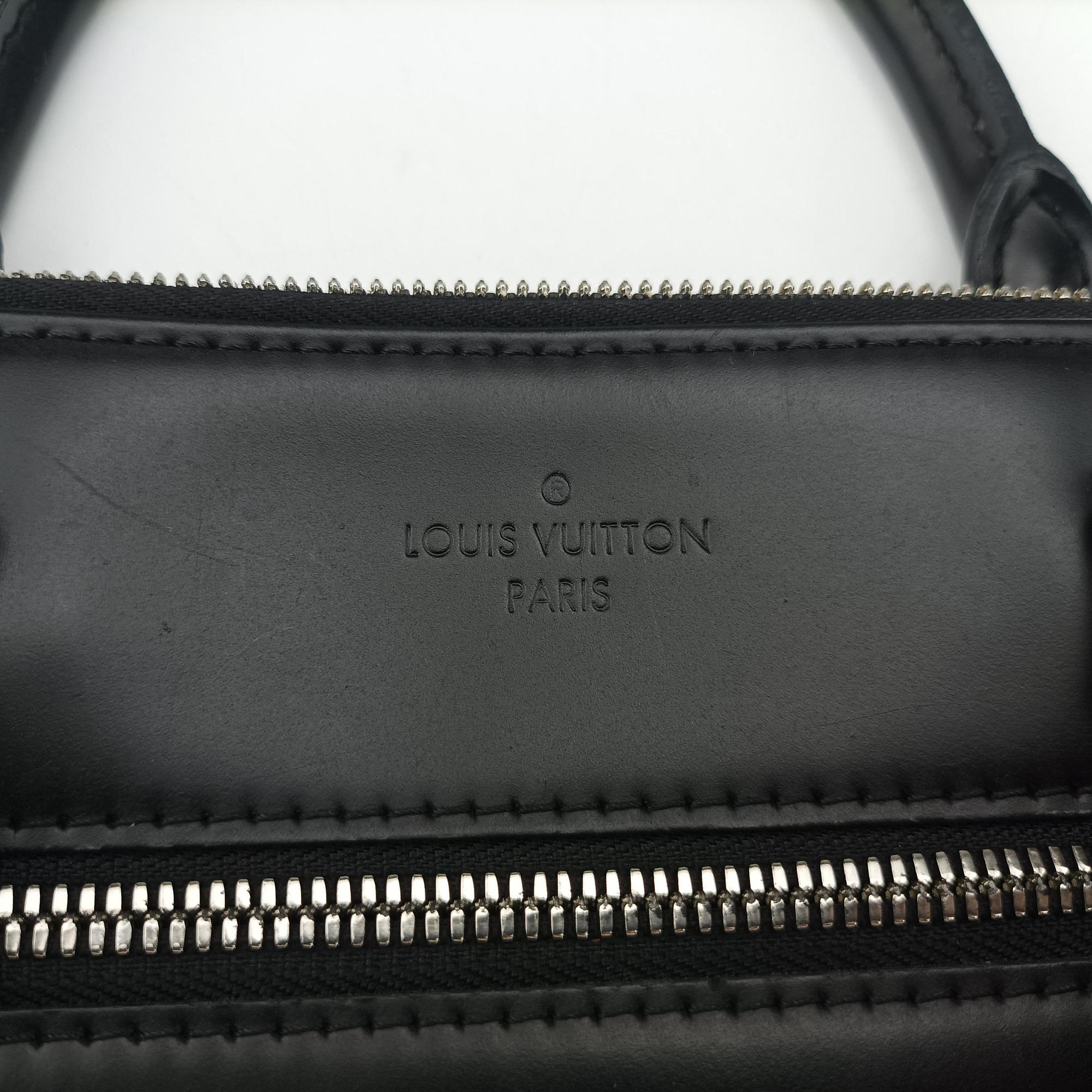 Pre-owned Louis Vuitton Porte-Documents Jour NM Noir Damier Graphite N48260 handbag | stylenewstar