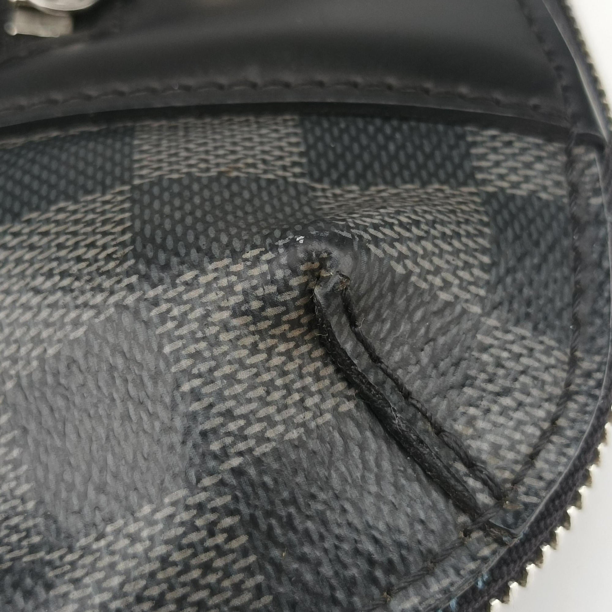 Pre-owned Louis Vuitton Porte-Documents Jour NM Noir Damier Graphite N48260 handbag | stylenewstar