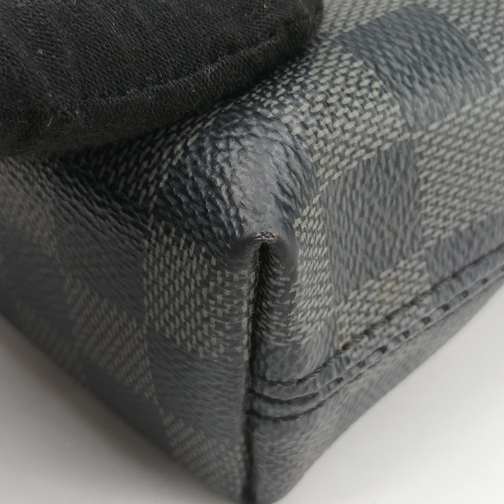 Pre-owned Louis Vuitton Porte-Documents Jour NM Noir Damier Graphite N48260 handbag | stylenewstar