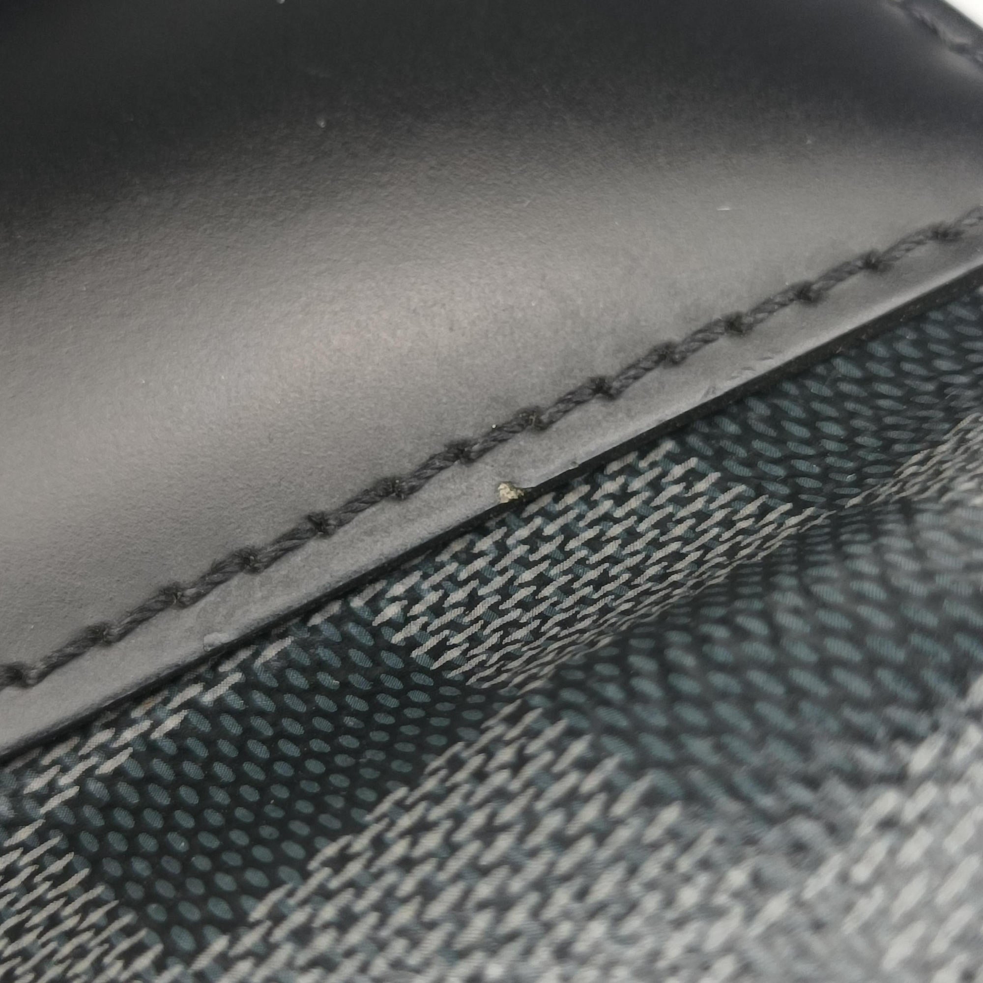 Pre-owned Louis Vuitton Porte-Documents Jour NM Noir Damier Graphite N48260 handbag | stylenewstar