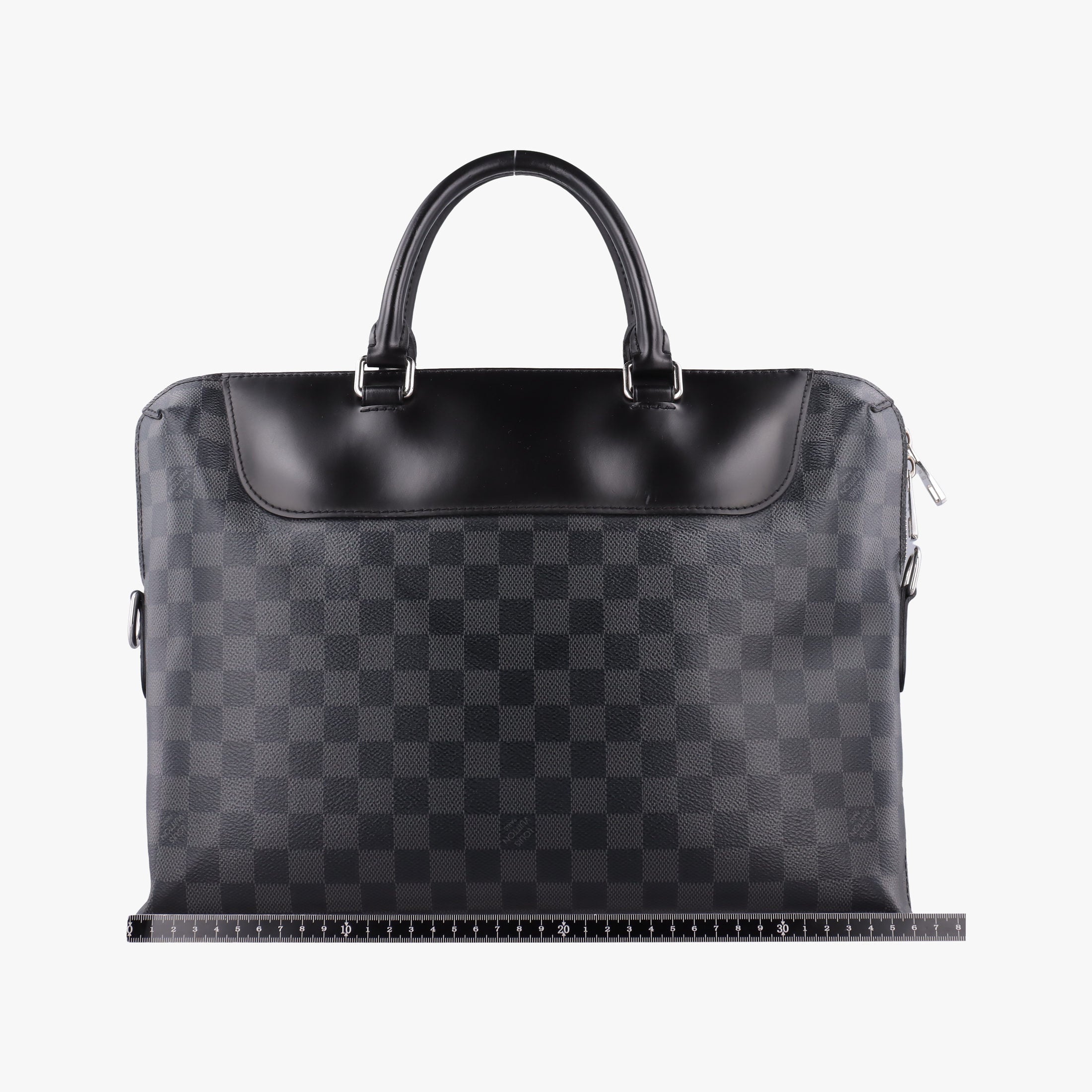 Pre-owned Louis Vuitton Porte-Documents Jour NM Noir Damier Graphite N48260 handbag | stylenewstar