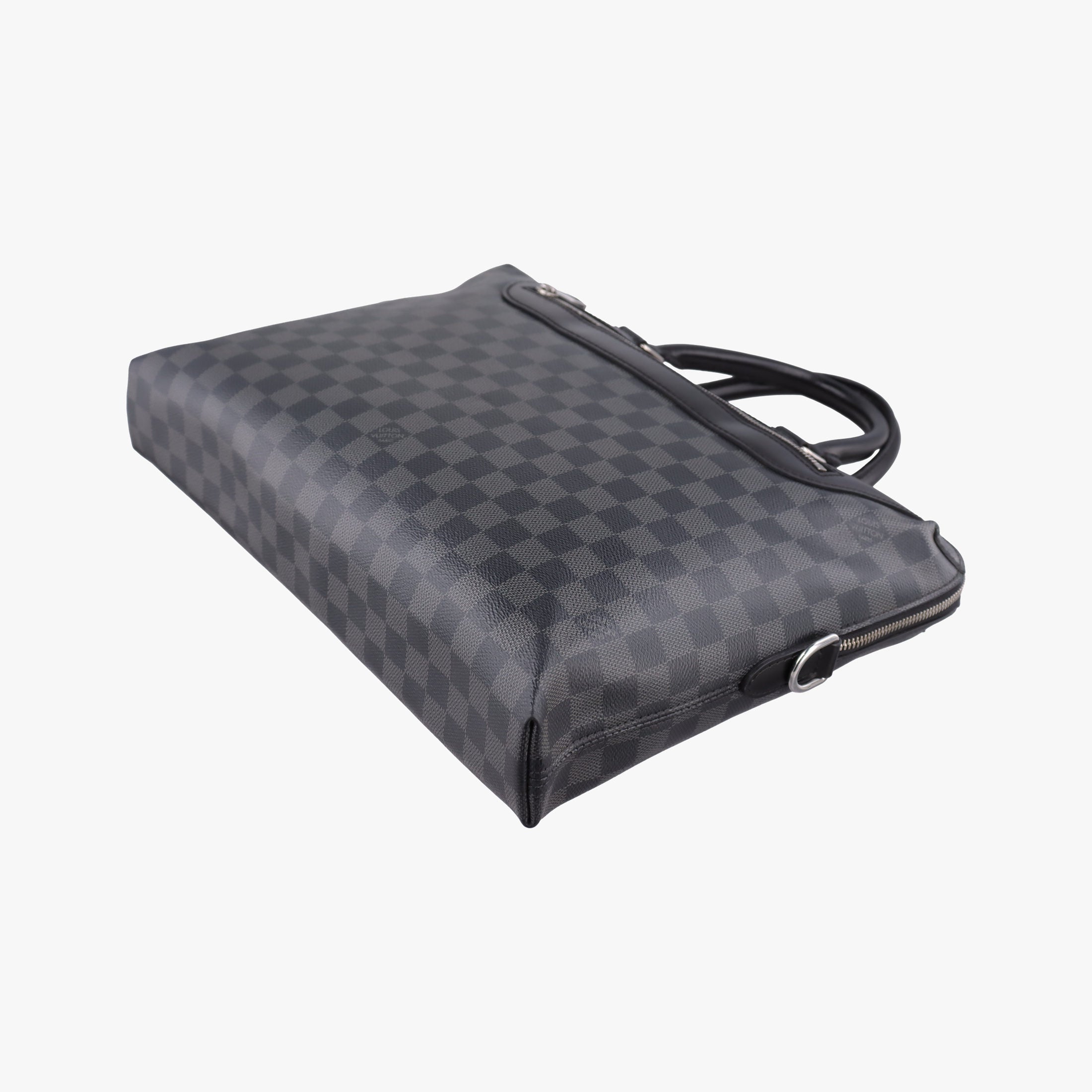Pre-owned Louis Vuitton Porte-Documents Jour NM Noir Damier Graphite N48260 handbag | stylenewstar