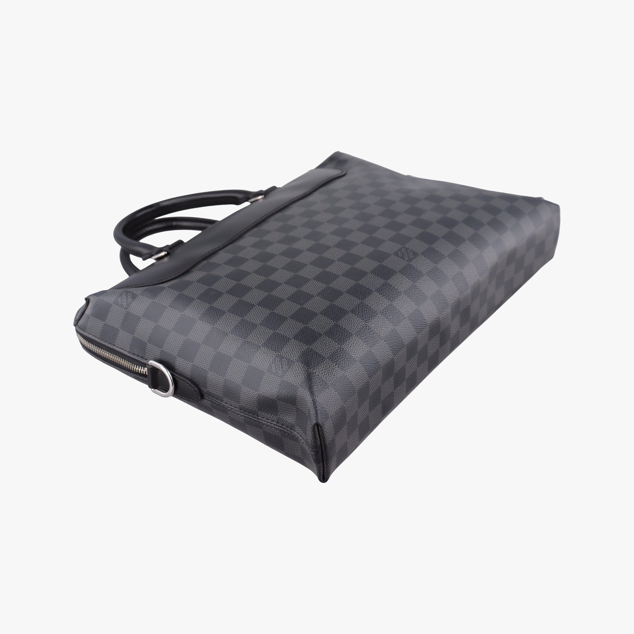Pre-owned Louis Vuitton Porte-Documents Jour NM Noir Damier Graphite N48260 handbag | stylenewstar