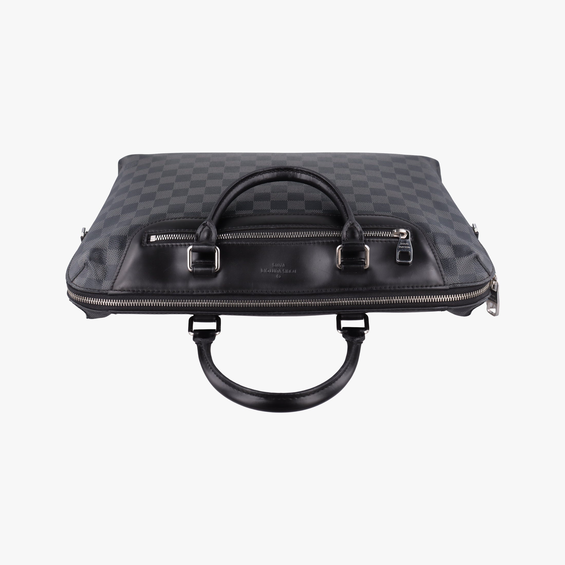 Pre-owned Louis Vuitton Porte-Documents Jour NM Noir Damier Graphite N48260 handbag | stylenewstar