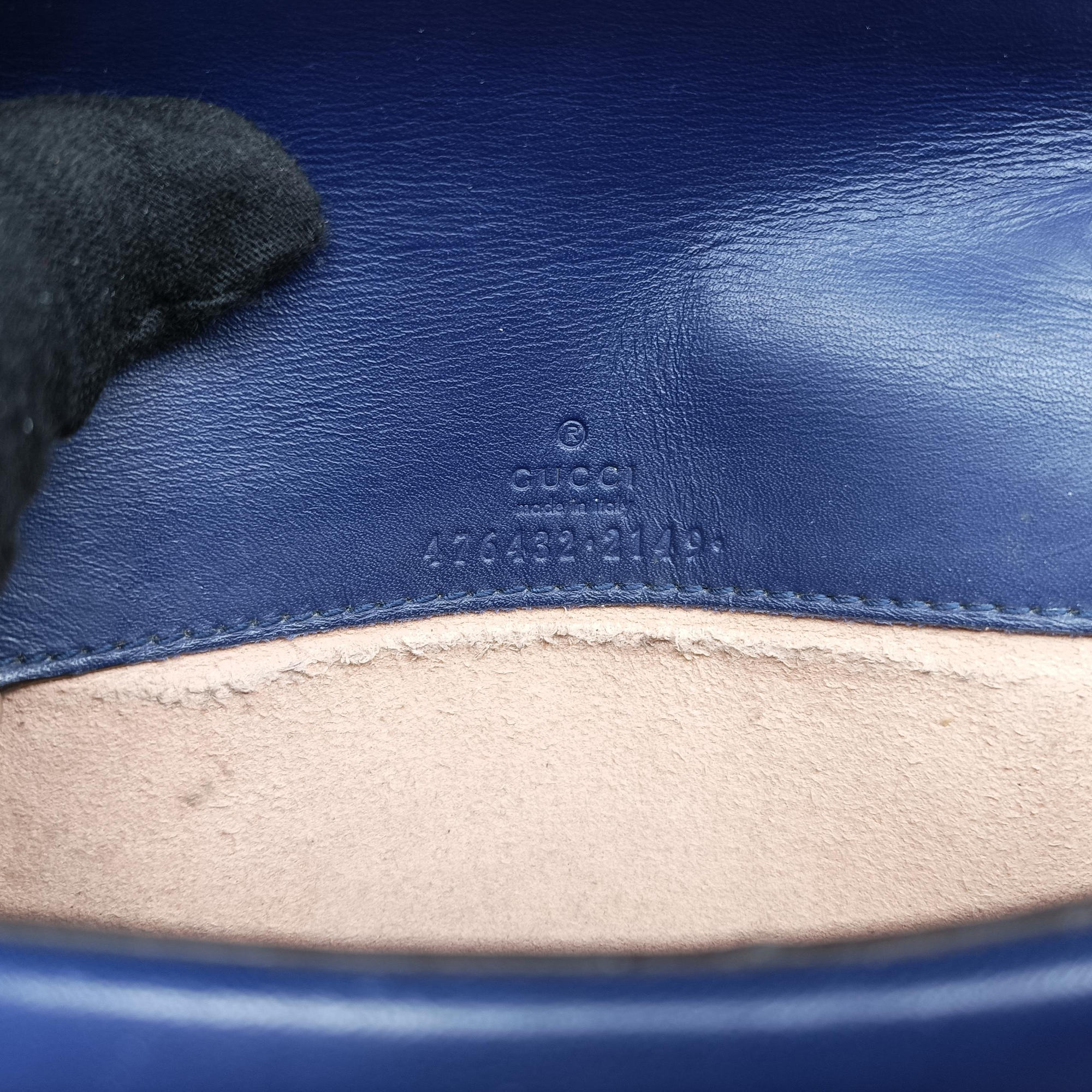 Vintage Gucci Dionysus Blue velour 476432 shoulderbag | stylenewstar