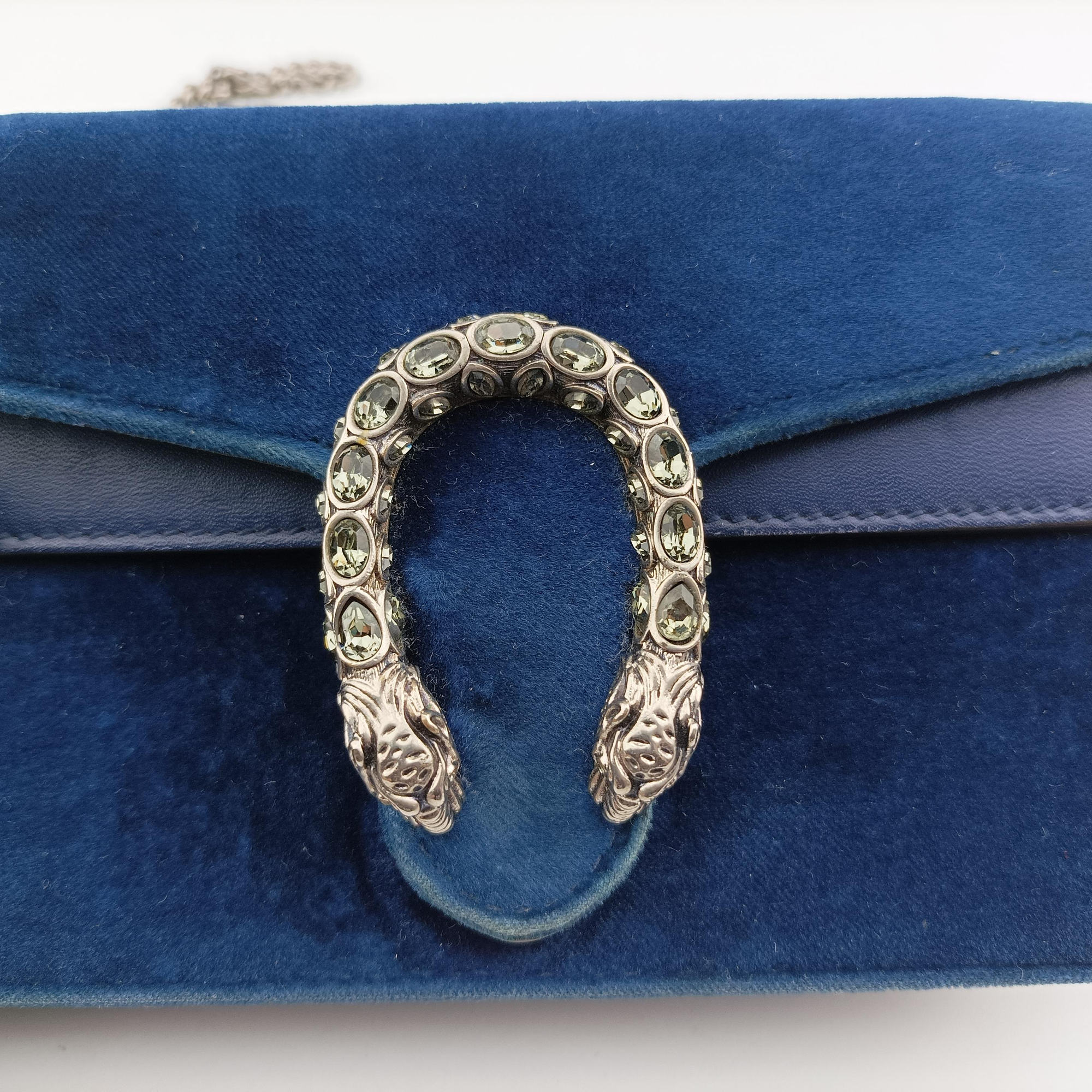 Vintage Gucci Dionysus Blue velour 476432 shoulderbag | stylenewstar