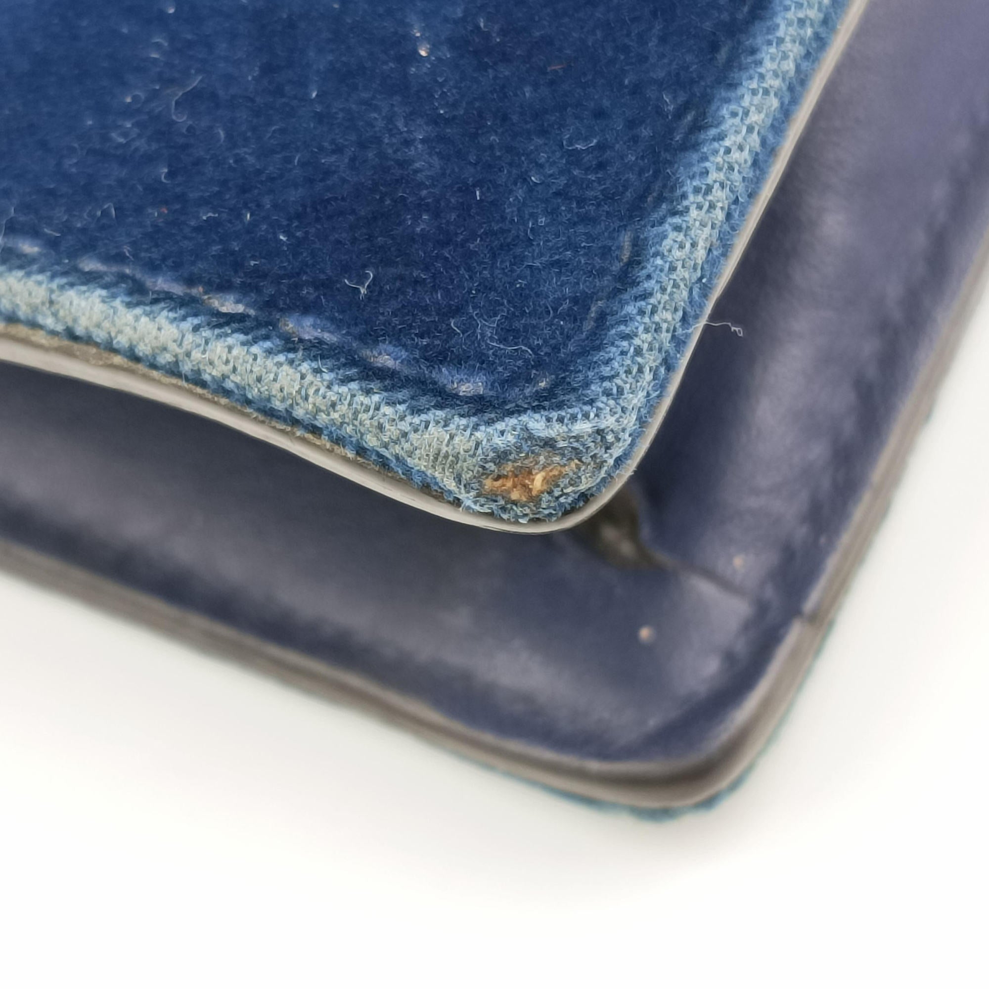 Vintage Gucci Dionysus Blue velour 476432 shoulderbag | stylenewstar