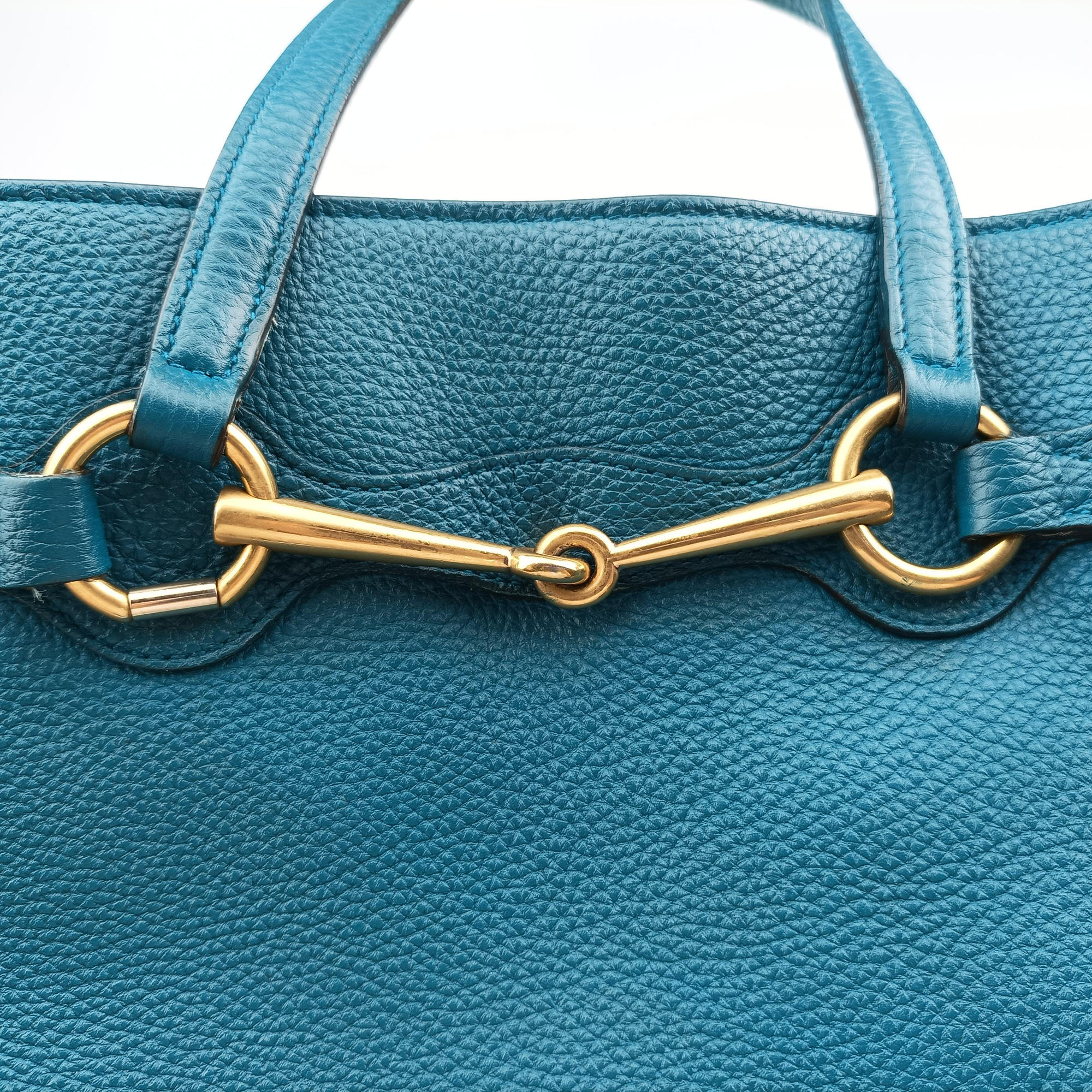 Secondhand Gucci Bright Bit Blue Leather 353117 shoulderbag | stylenewstar