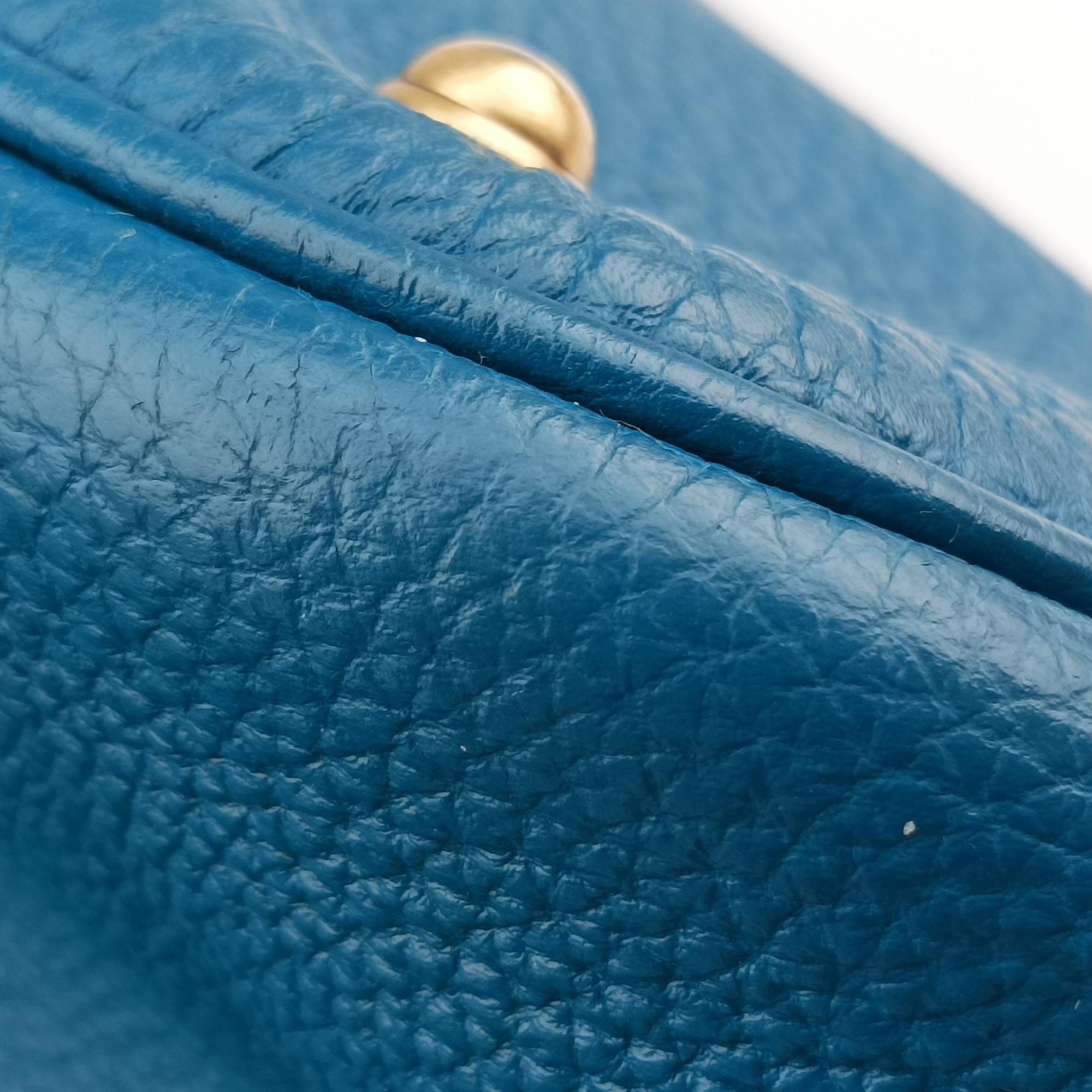 Secondhand Gucci Bright Bit Blue Leather 353117 shoulderbag | stylenewstar