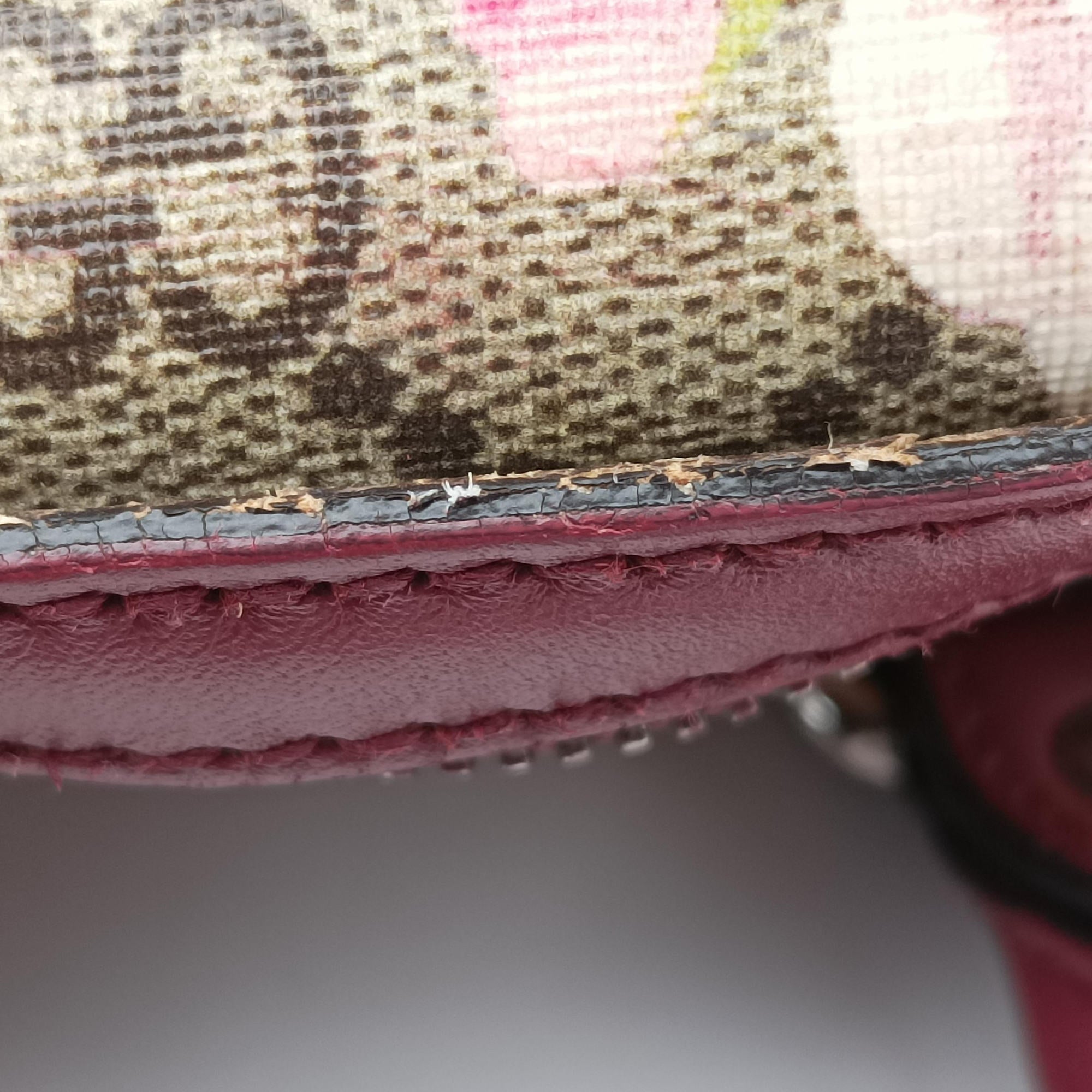 Pre-owned Gucci GG SUPREME BOSTON beige×Multicolour PVC coated canvas×Leather 409527 shoulderbag | stylenewstar