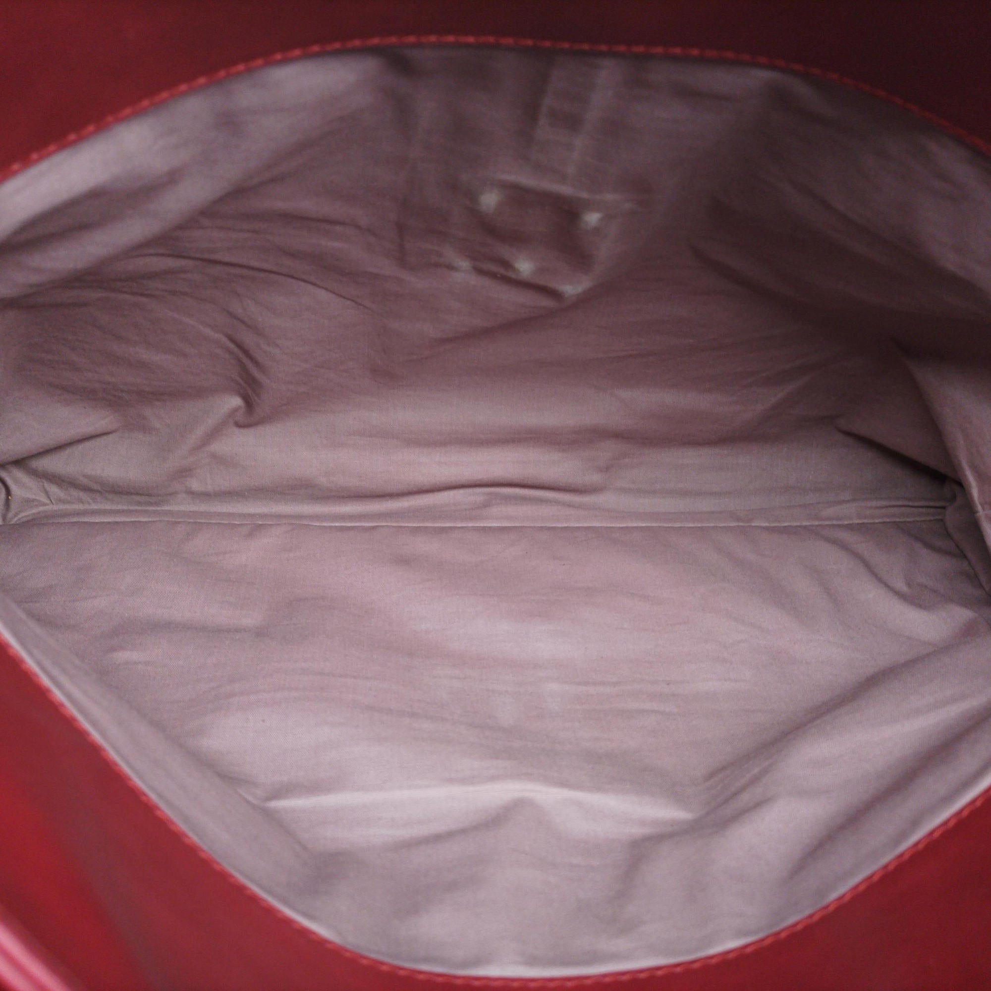 Vintage Bottega Veneta Intrecciato Red lambskin  handbag | stylenewstar