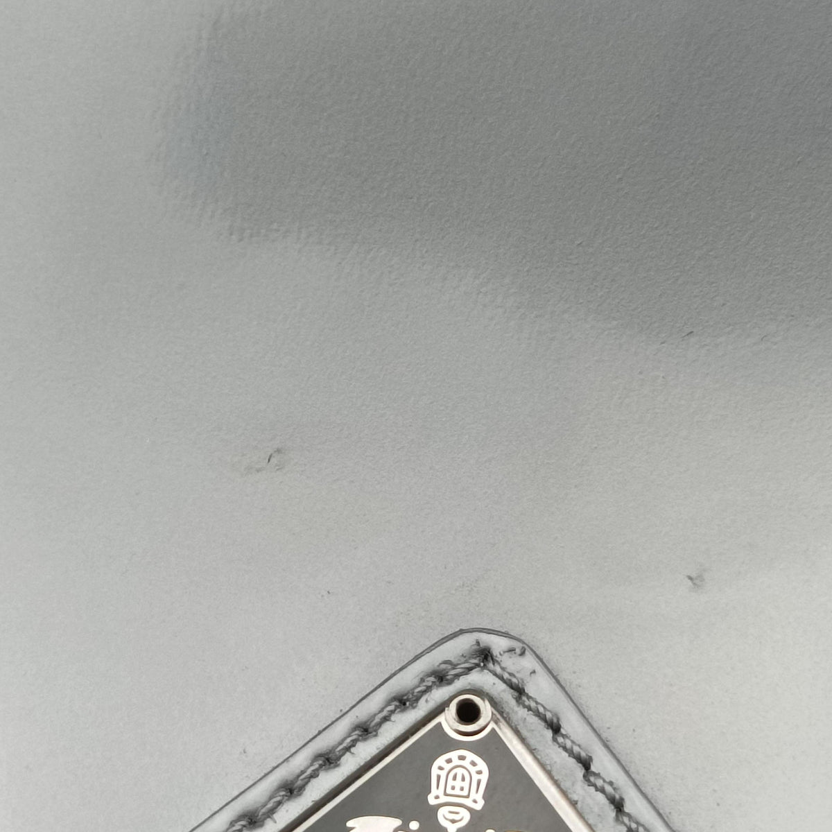Pre-owned Prada Cleo Silver Enamel 1BC499 shoulderbag | stylenewstar