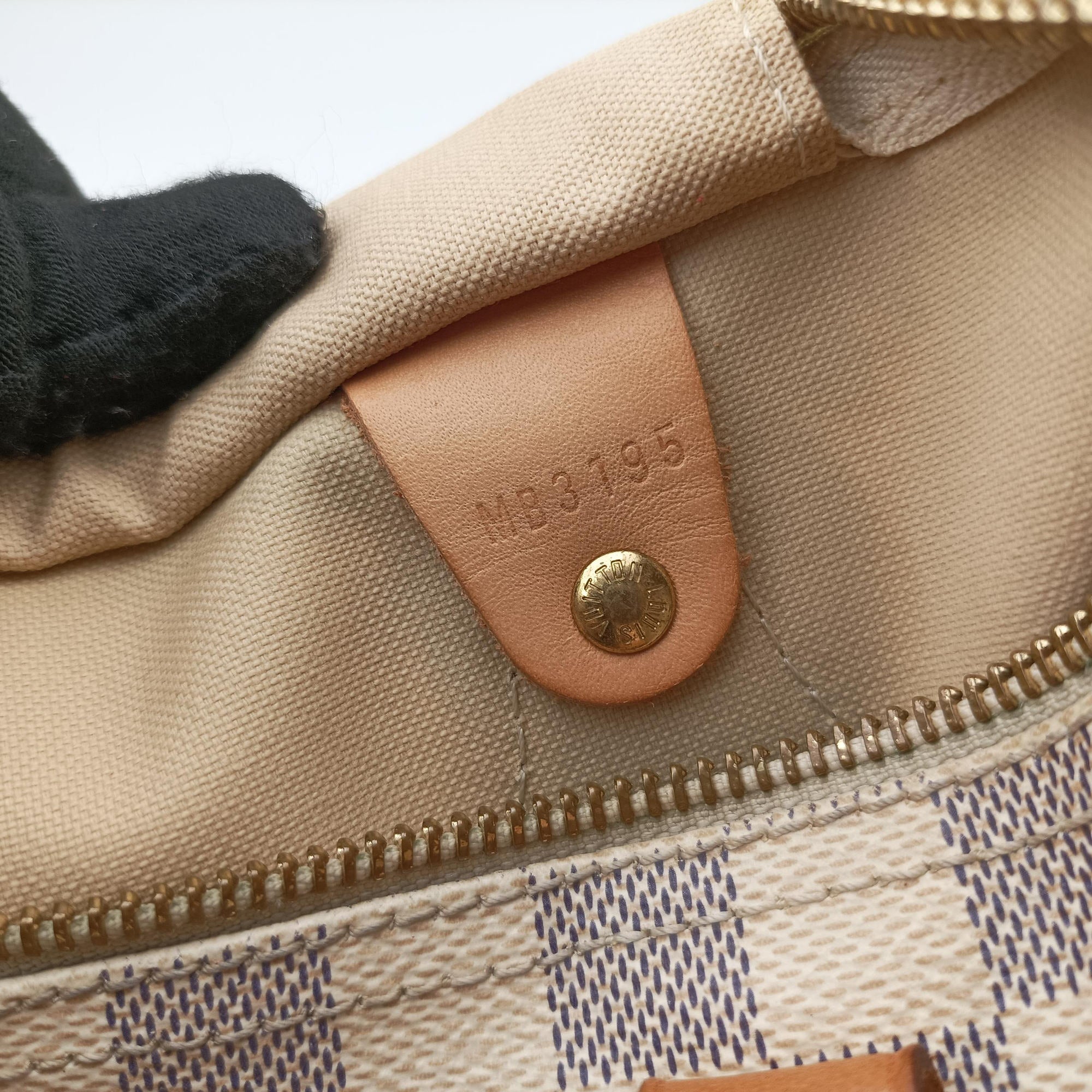 Pre-owned Louis Vuitton Speedy 30 AZUR Damier Canvas N41533 handbag | stylenewstar