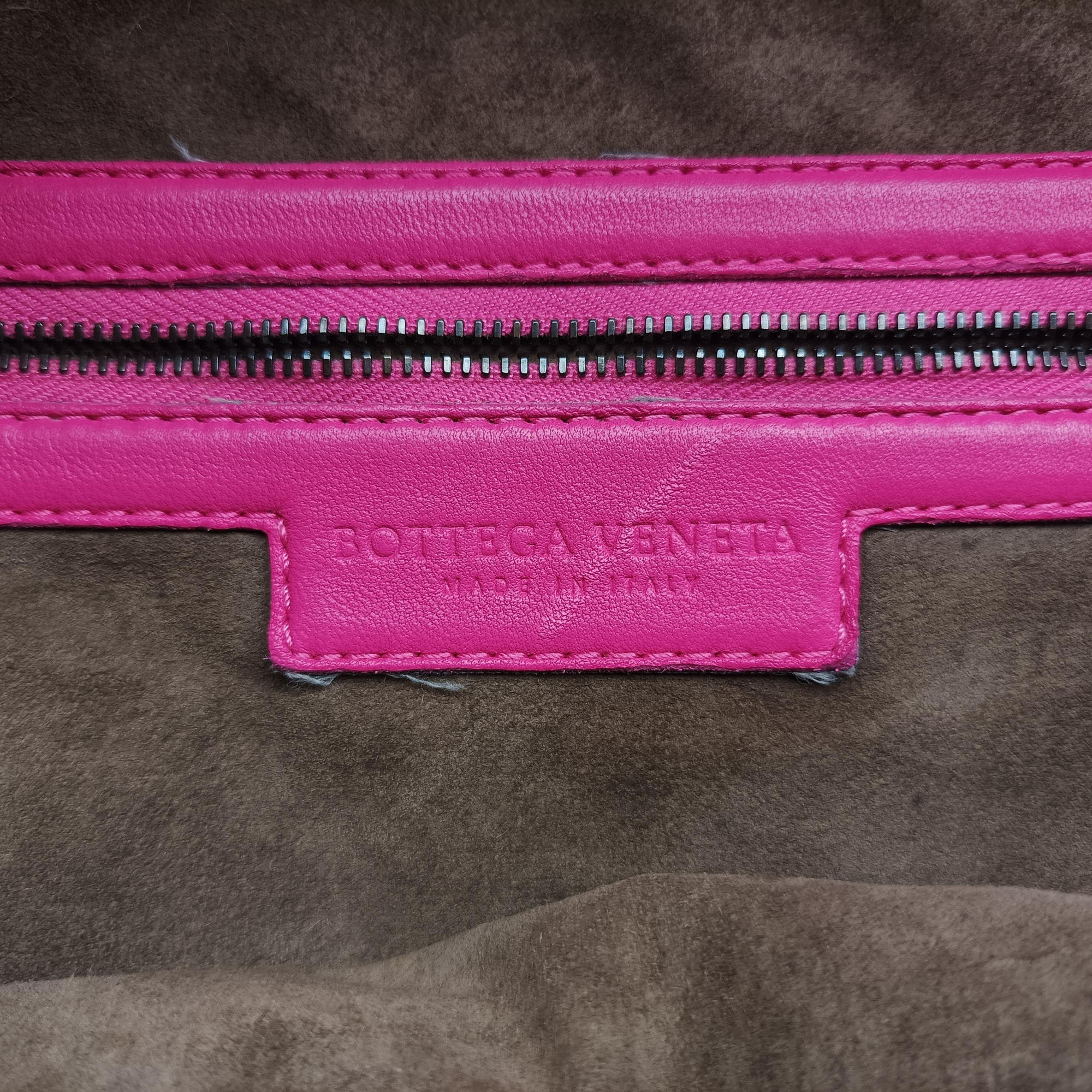 Pre-owned Bottega Veneta Intrecciato Rose lambskin  handbag | stylenewstar