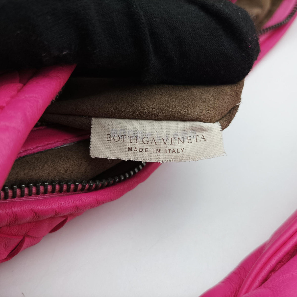 Pre-owned Bottega Veneta Intrecciato Rose lambskin  handbag | stylenewstar