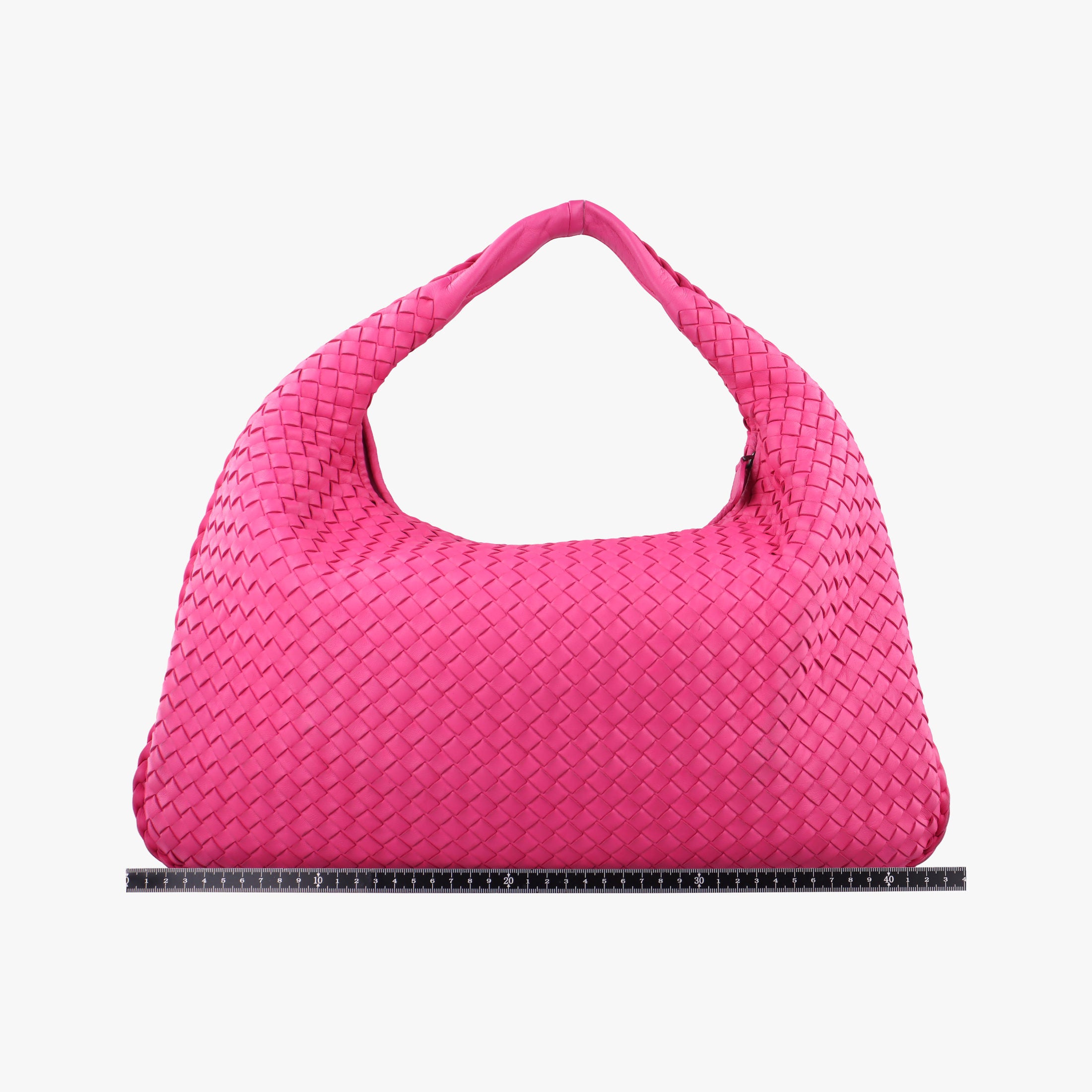 Pre-owned Bottega Veneta Intrecciato Rose lambskin  handbag | stylenewstar
