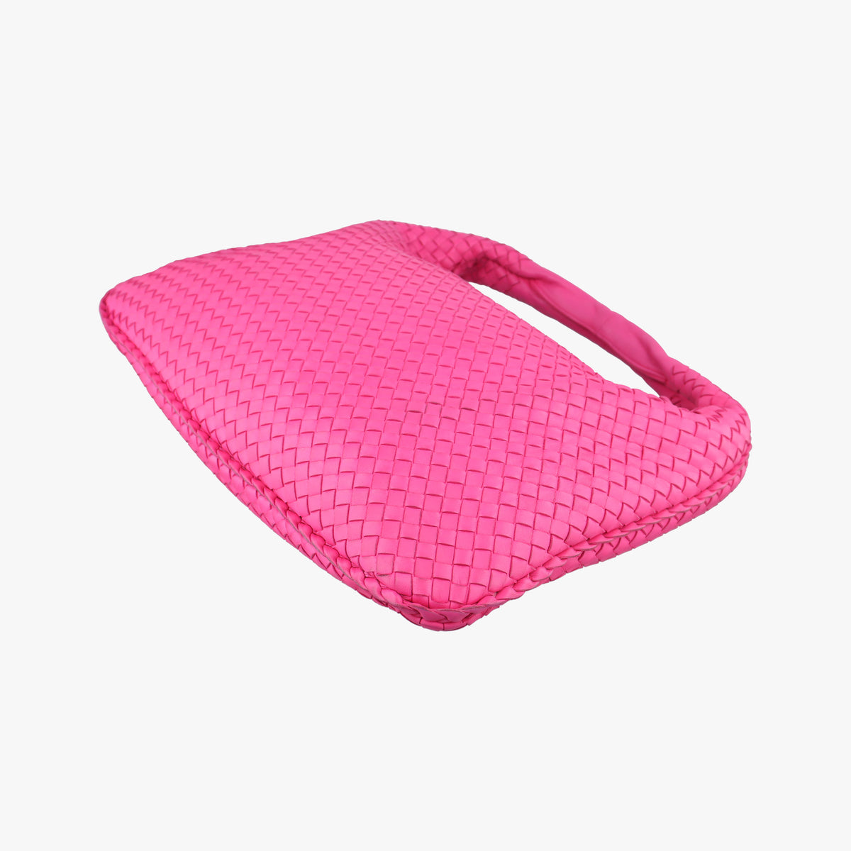 Pre-owned Bottega Veneta Intrecciato Rose lambskin  handbag | stylenewstar