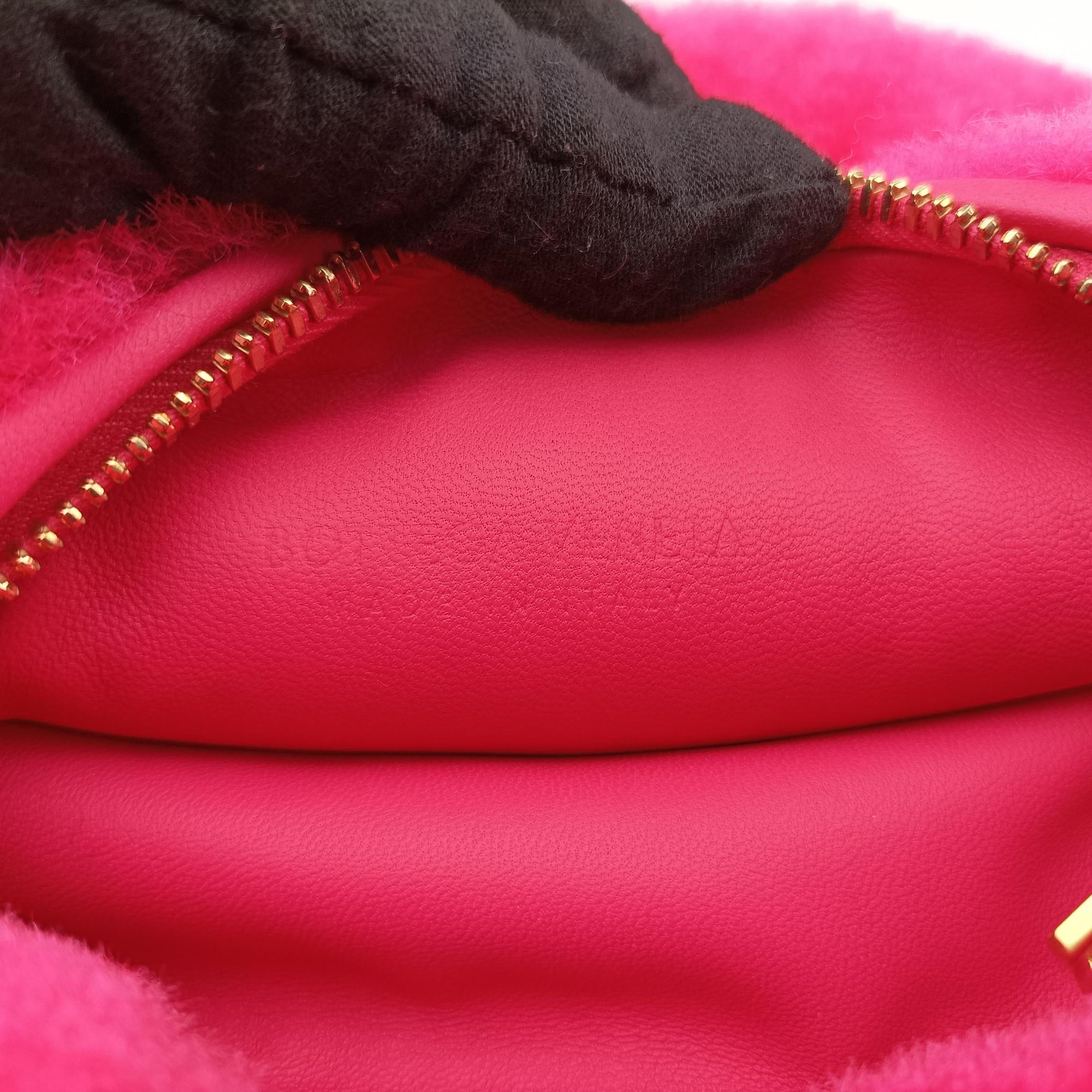 Pre-owned Bottega Veneta The Jodie Rose Fur  handbag | stylenewstar