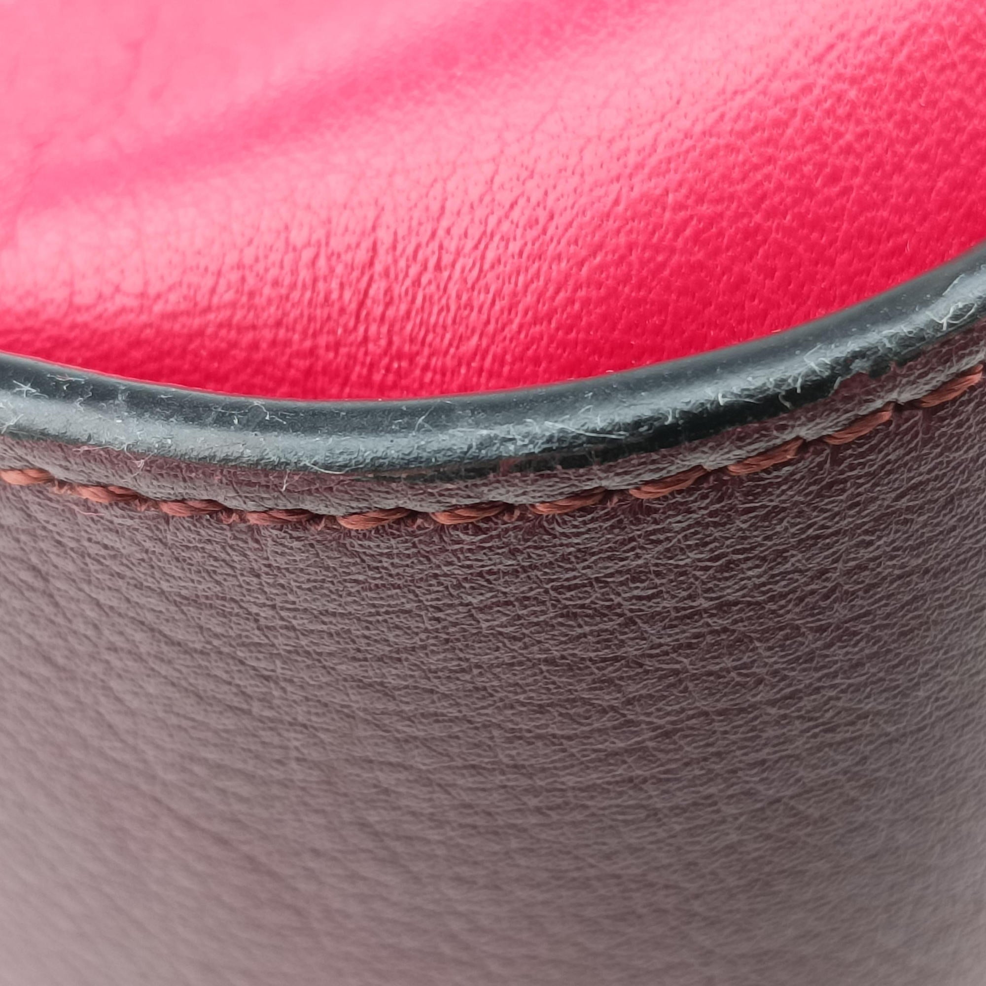 Pre-owned Loewe hammock Red×burgundy leather  shoulderbag | stylenewstar