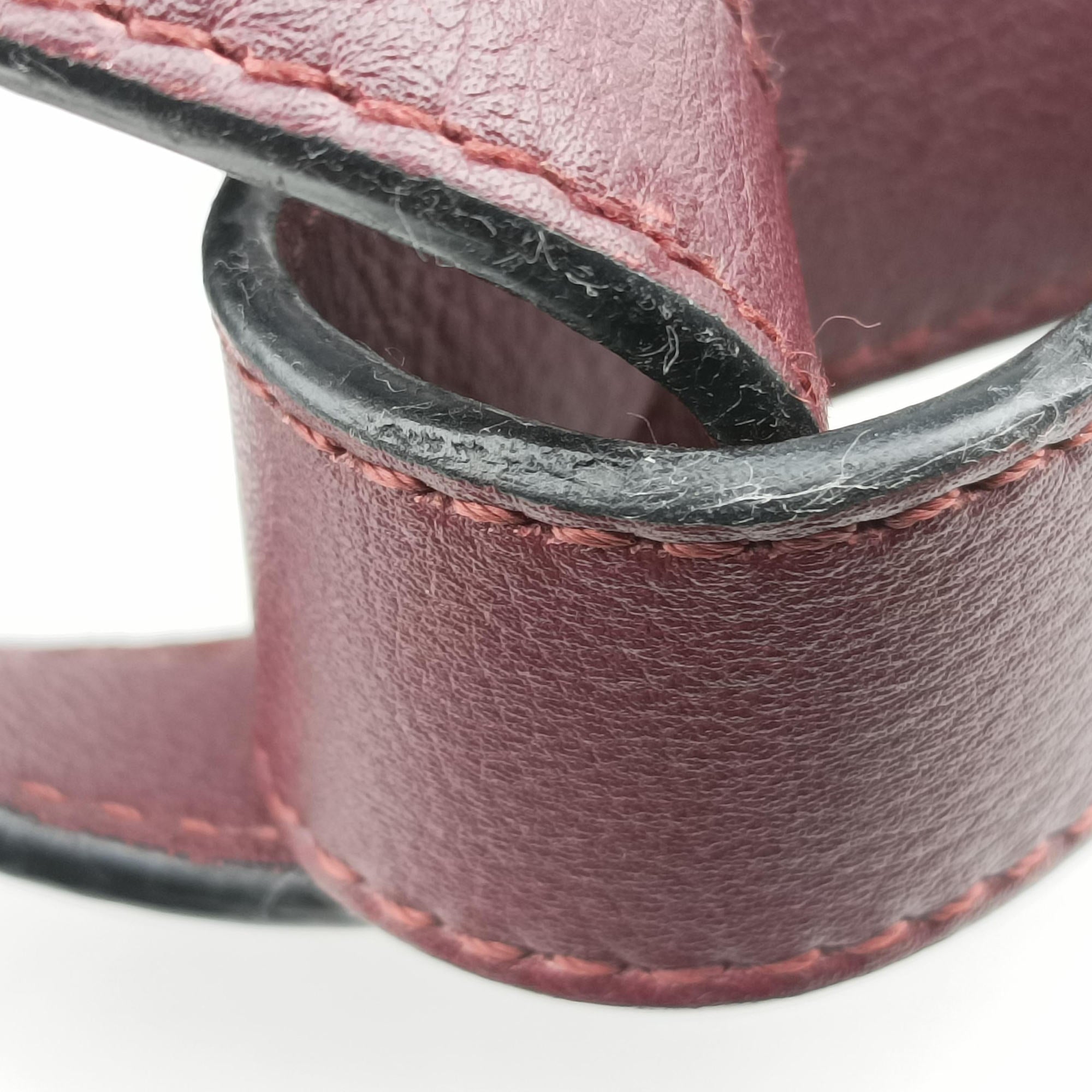 Pre-owned Loewe hammock Red×burgundy leather  shoulderbag | stylenewstar