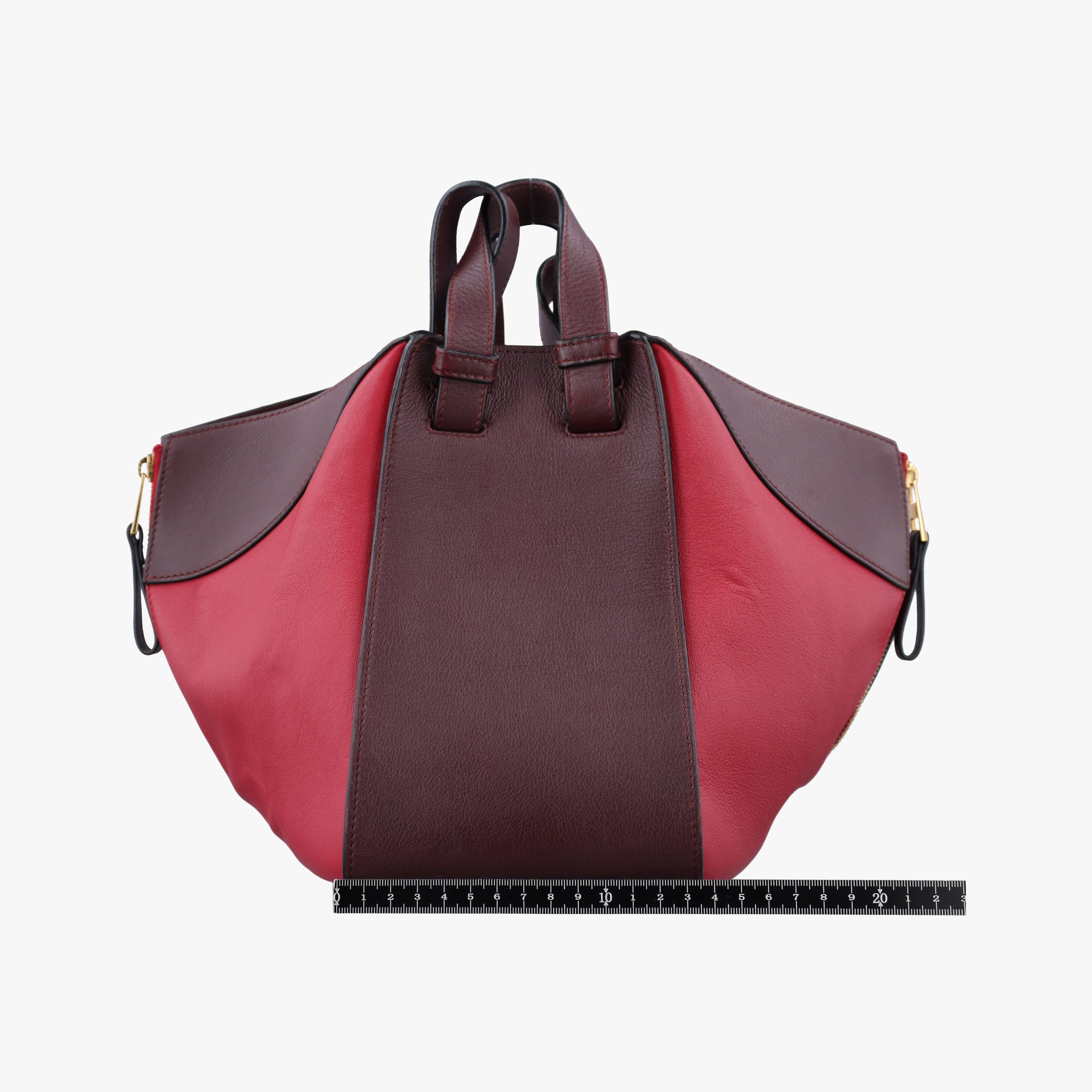 Pre-owned Loewe hammock Red×burgundy leather  shoulderbag | stylenewstar
