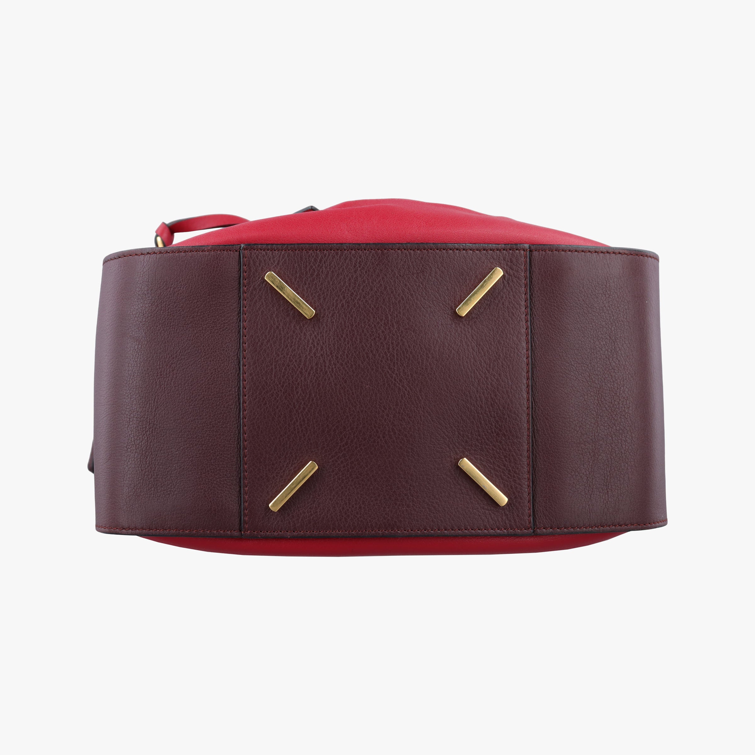 Pre-owned Loewe hammock Red×burgundy leather  shoulderbag | stylenewstar