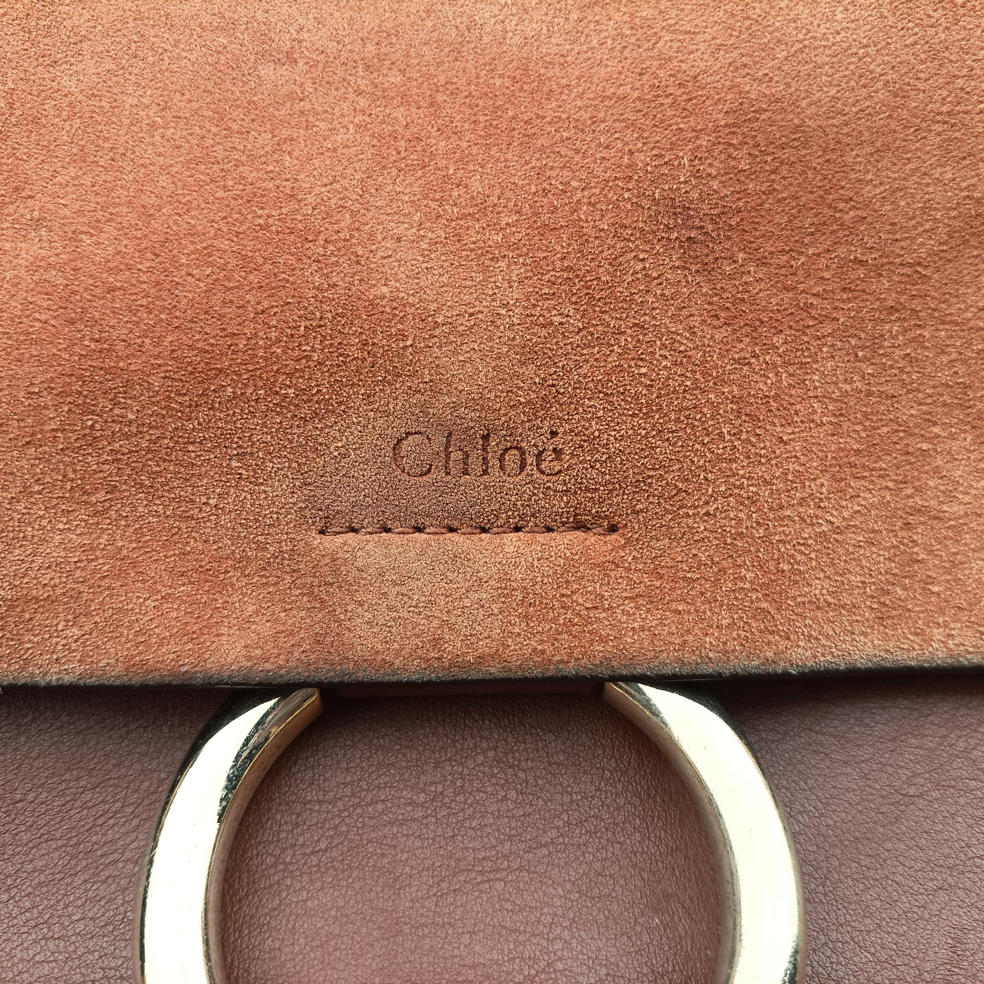 Pre-owned Chloe FAYE Brown Leather × suede  shoulderbag | stylenewstar