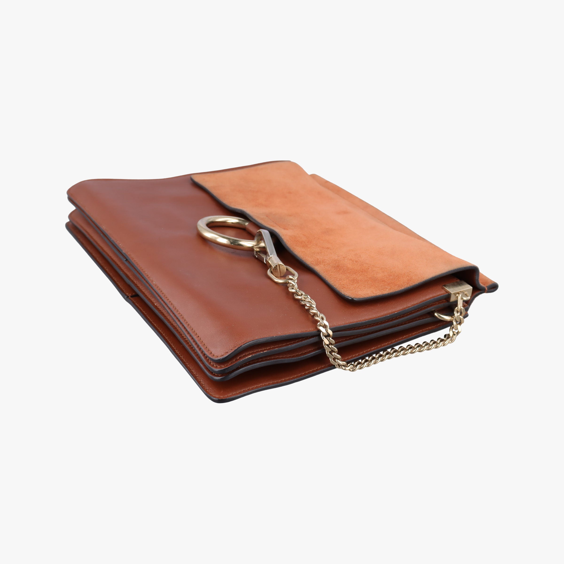 Pre-owned Chloe FAYE Brown Leather × suede  shoulderbag | stylenewstar
