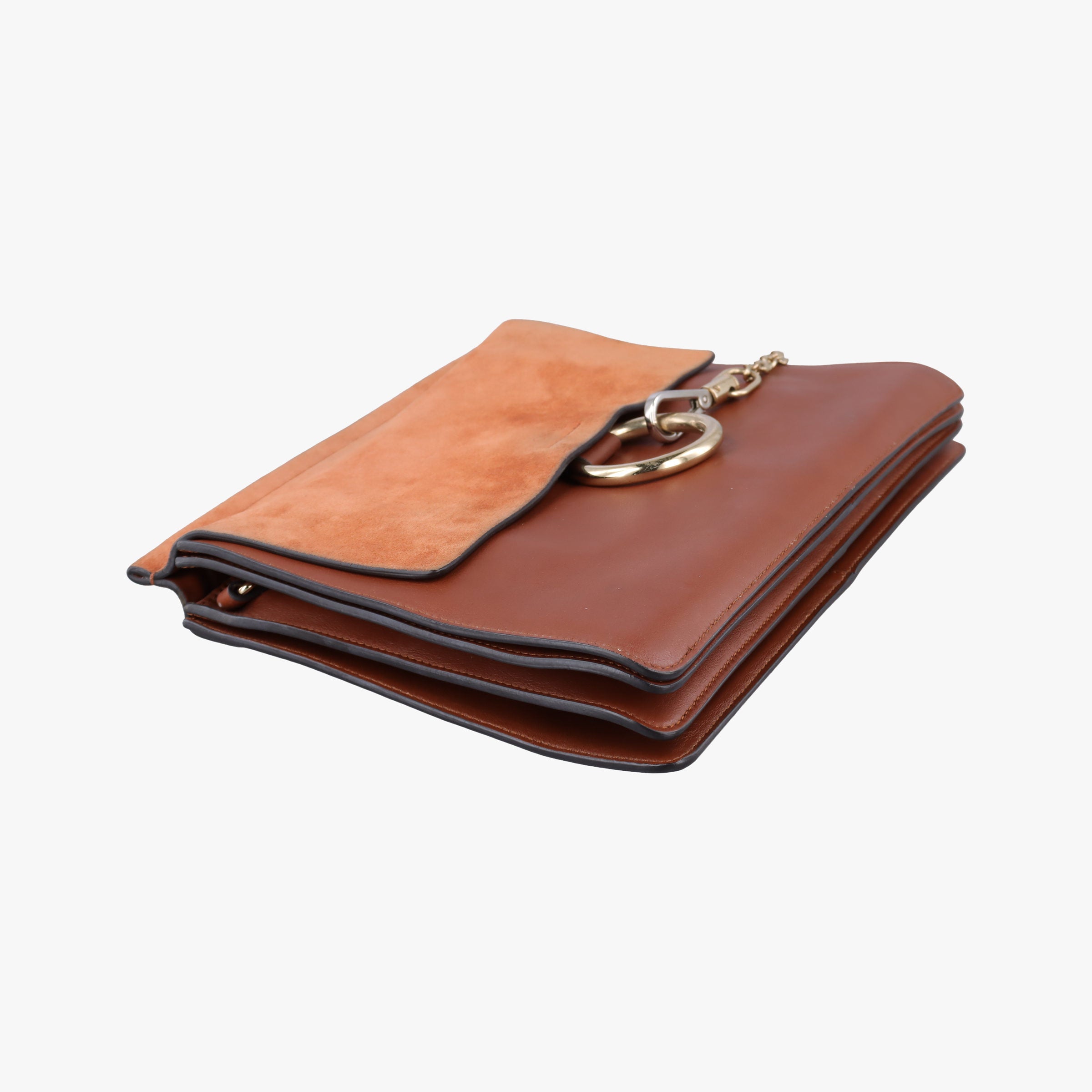 Pre-owned Chloe FAYE Brown Leather × suede  shoulderbag | stylenewstar