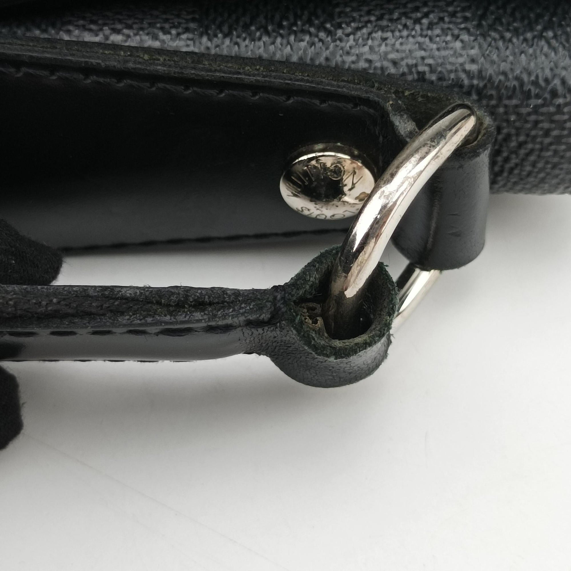 Secondhand Louis Vuitton DANIEL MM Noir Damier GRAPHITE N58029 shoulderbag | stylenewstar
