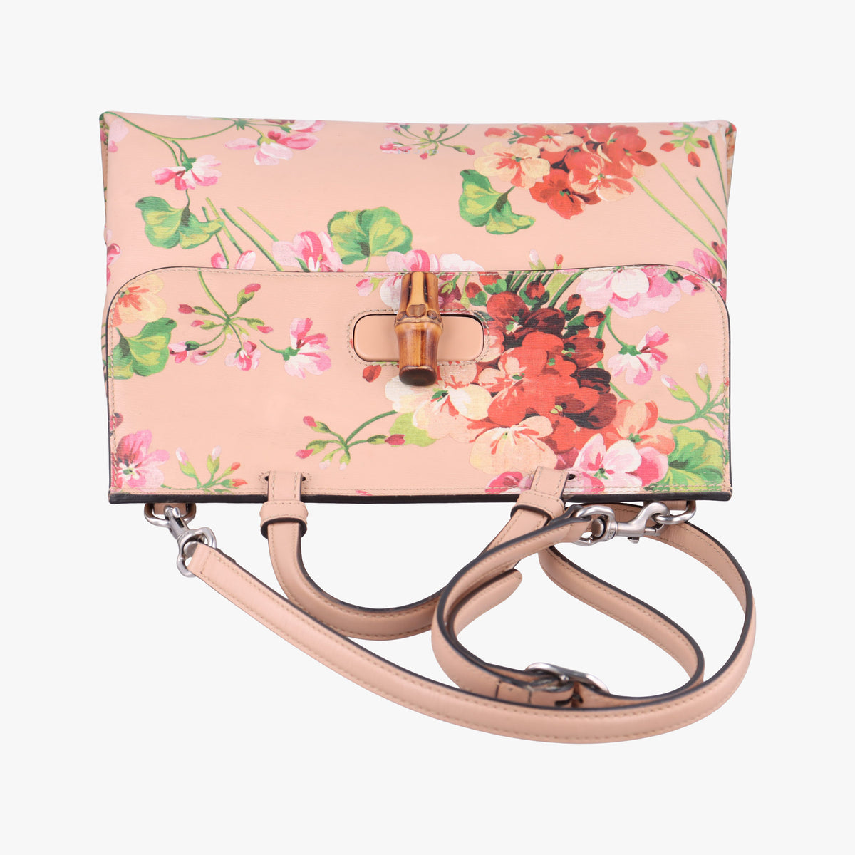 Vintage Gucci Bamboo Daily Beige×Multicolour Leather 392013 shoulderbag | stylenewstar