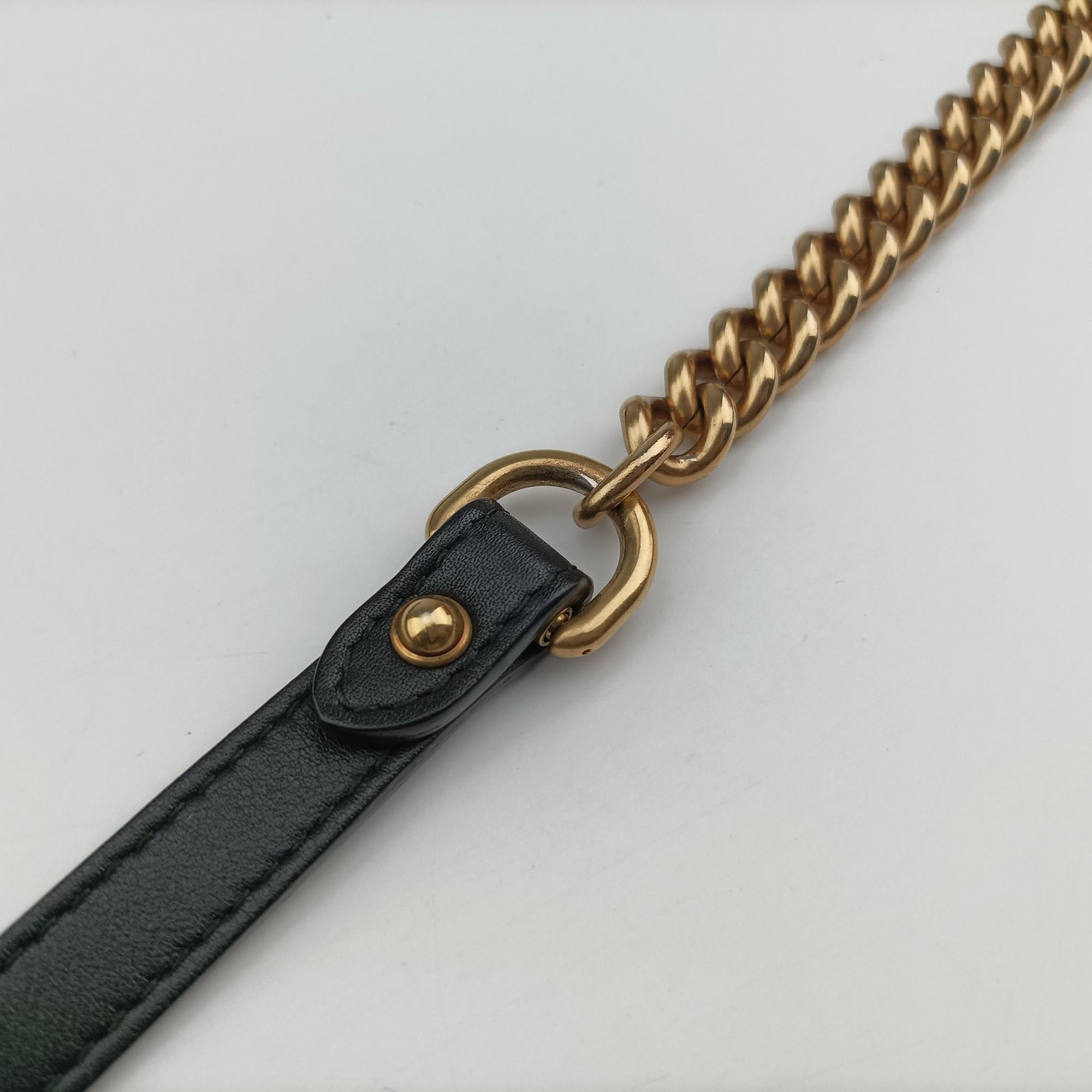 Pre-owned Gucci GG Marmont Black×multicolor velour 443496 shoulderbag | stylenewstar