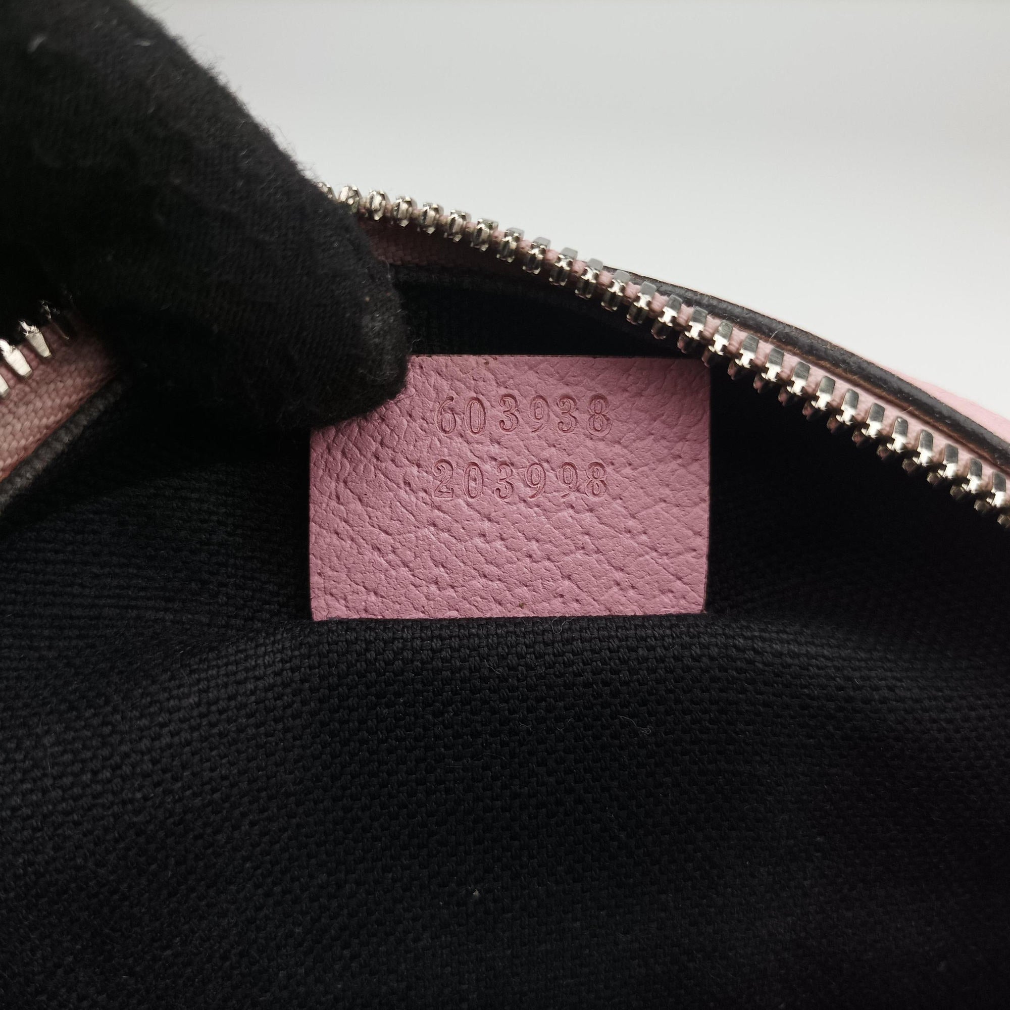 Pre-owned Gucci DISNEY Collaboration Mickey Mouse Pink×Black×Multicolor PVC coated canvas 603938 shoulderbag | stylenewstar