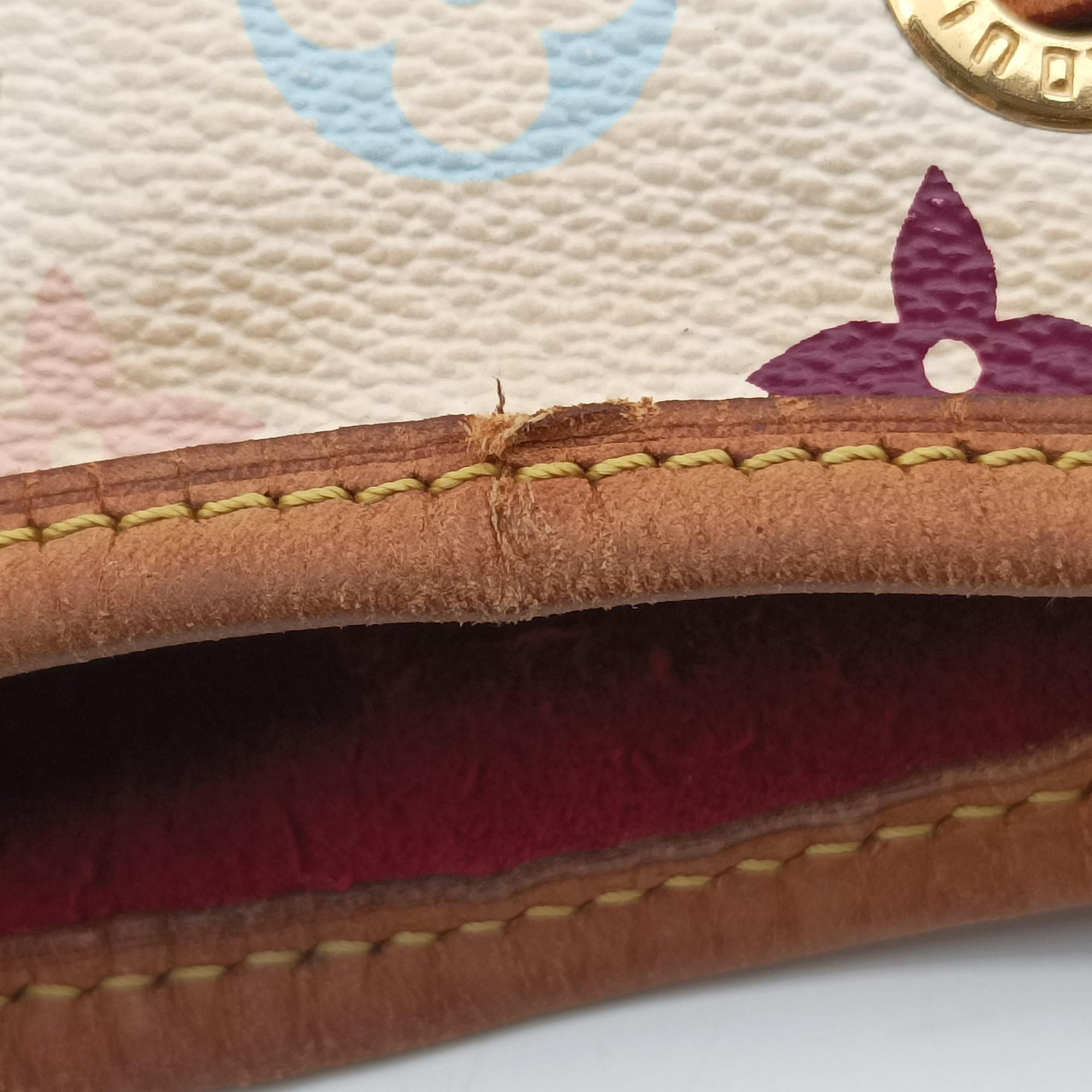 Secondhand Louis Vuitton Petit NOe white Monogram Multicolor M42229 shoulderbag | stylenewstar
