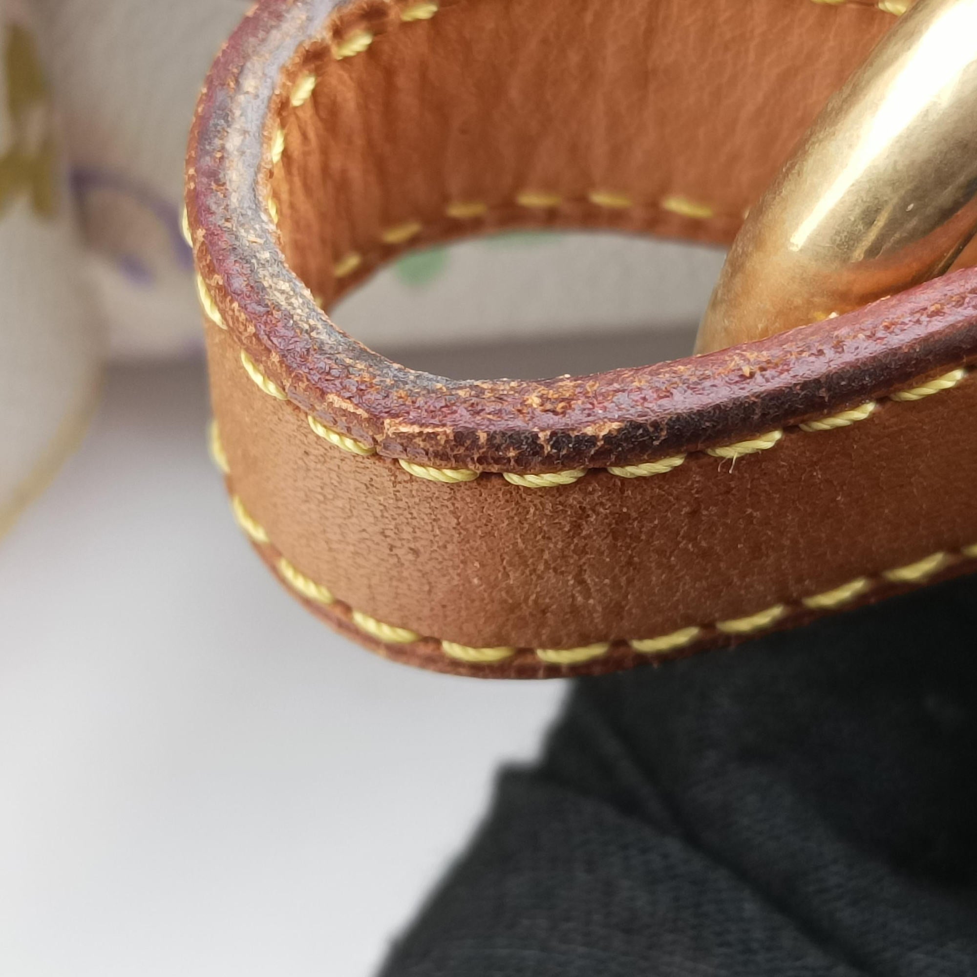 Secondhand Louis Vuitton Petit NOe white Monogram Multicolor M42229 shoulderbag | stylenewstar