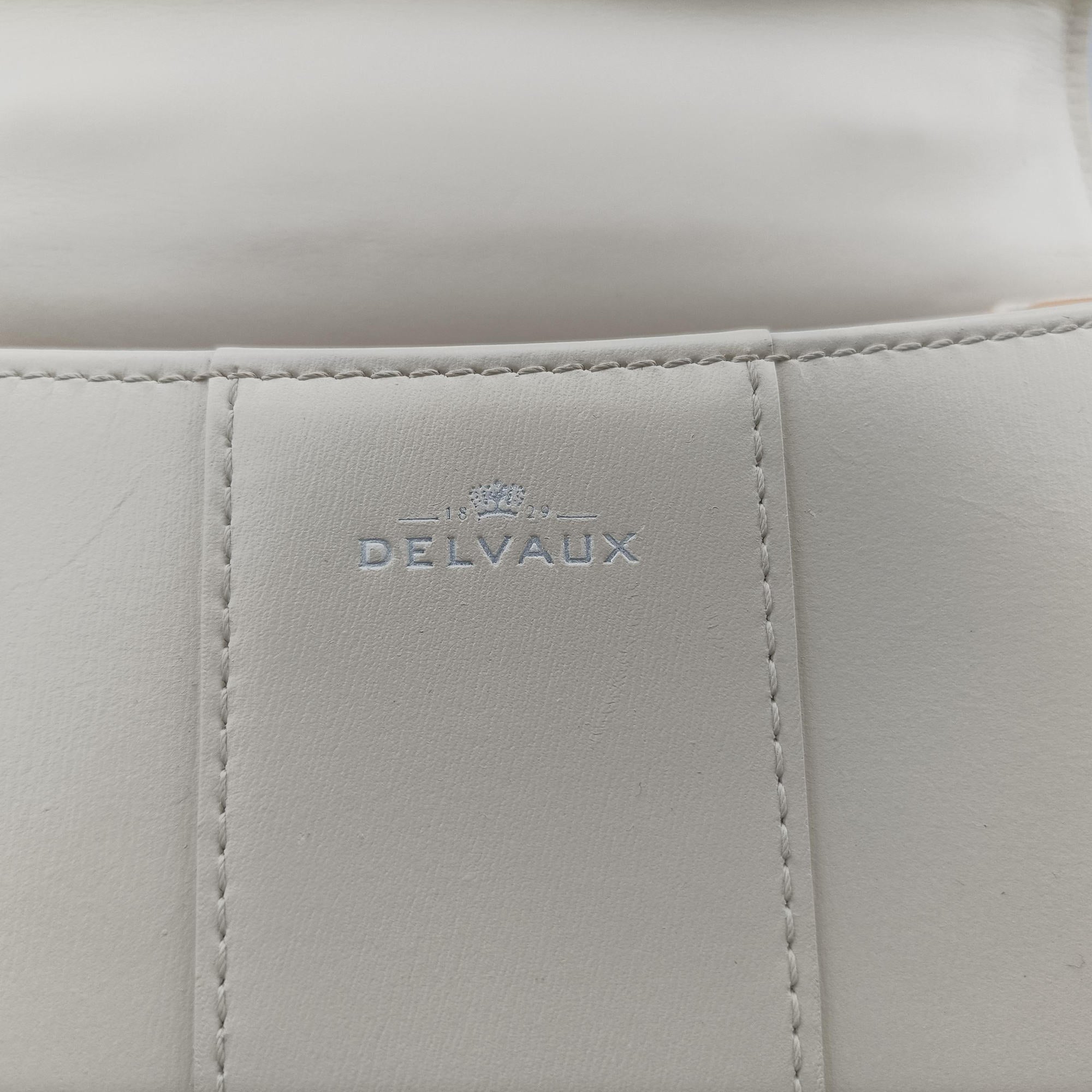 Secondhand Delvaux Brillon MM White Leather  shoulderbag | stylenewstar