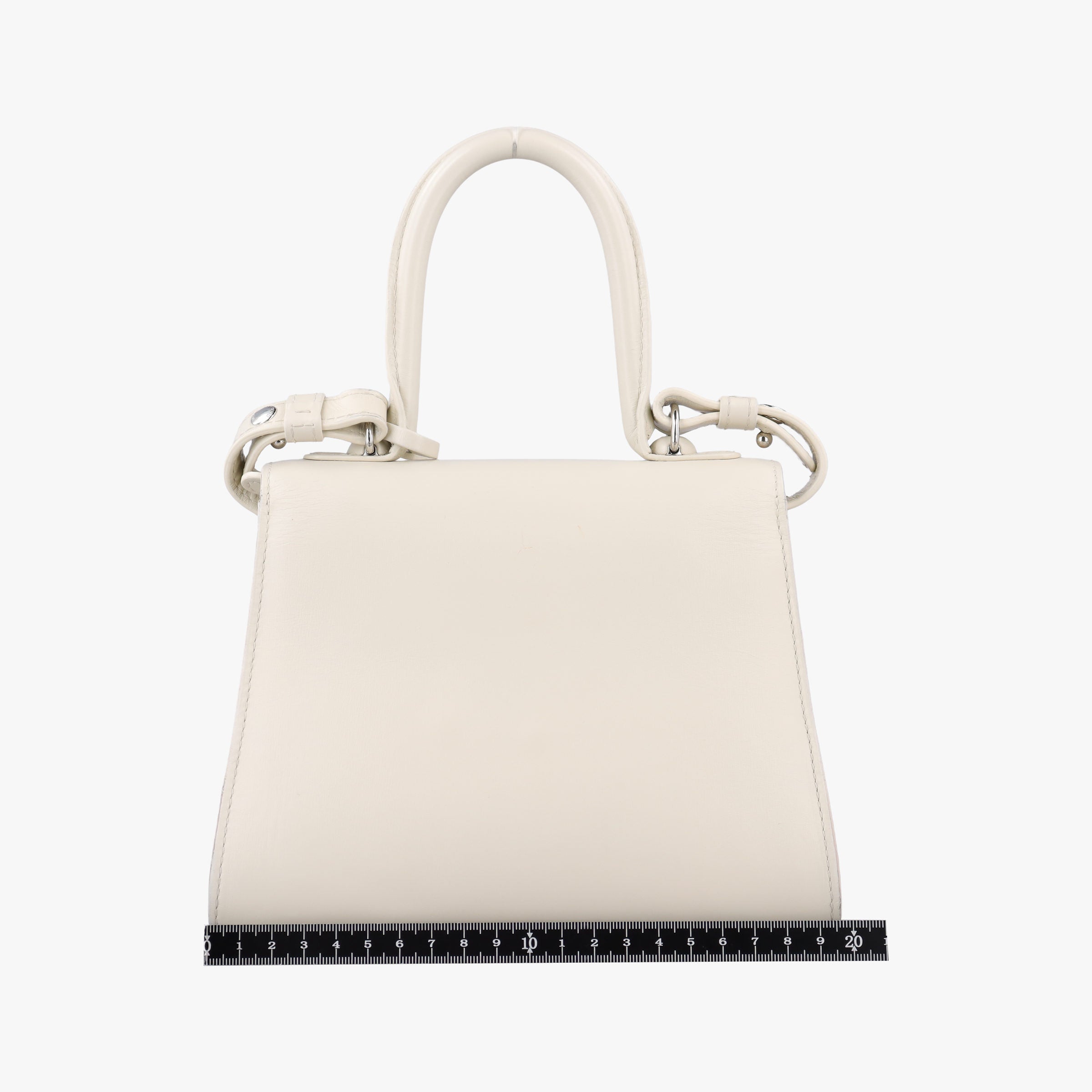 Secondhand Delvaux Brillon MM White Leather  shoulderbag | stylenewstar
