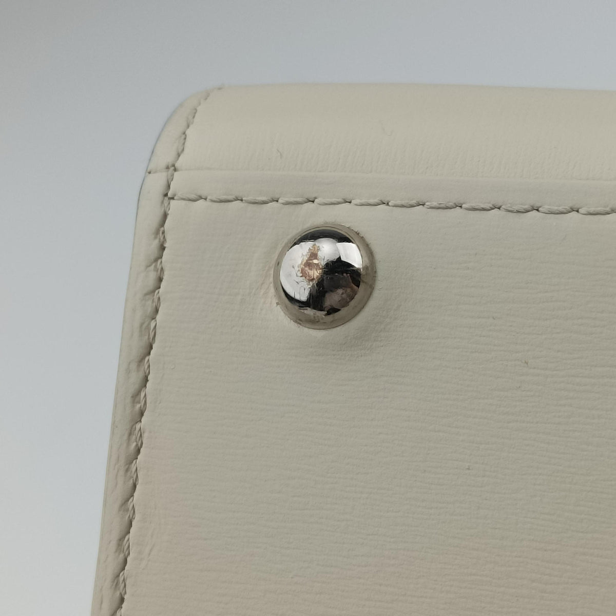 Secondhand Delvaux Brillon MM White Leather  shoulderbag | stylenewstar