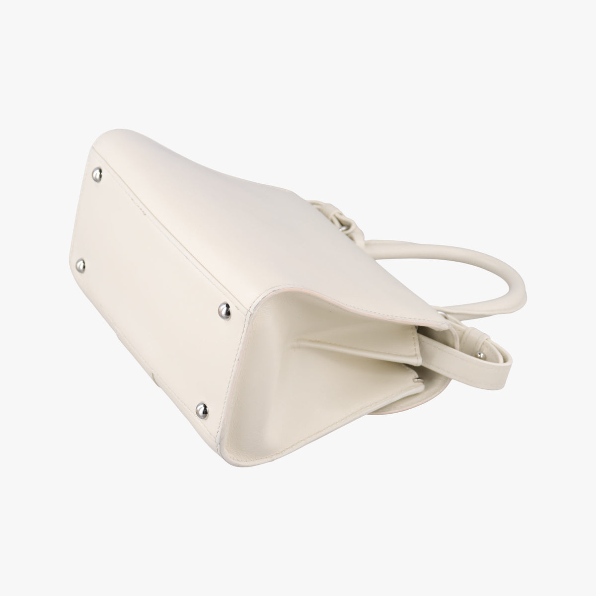 Secondhand Delvaux Brillon MM White Leather  shoulderbag | stylenewstar