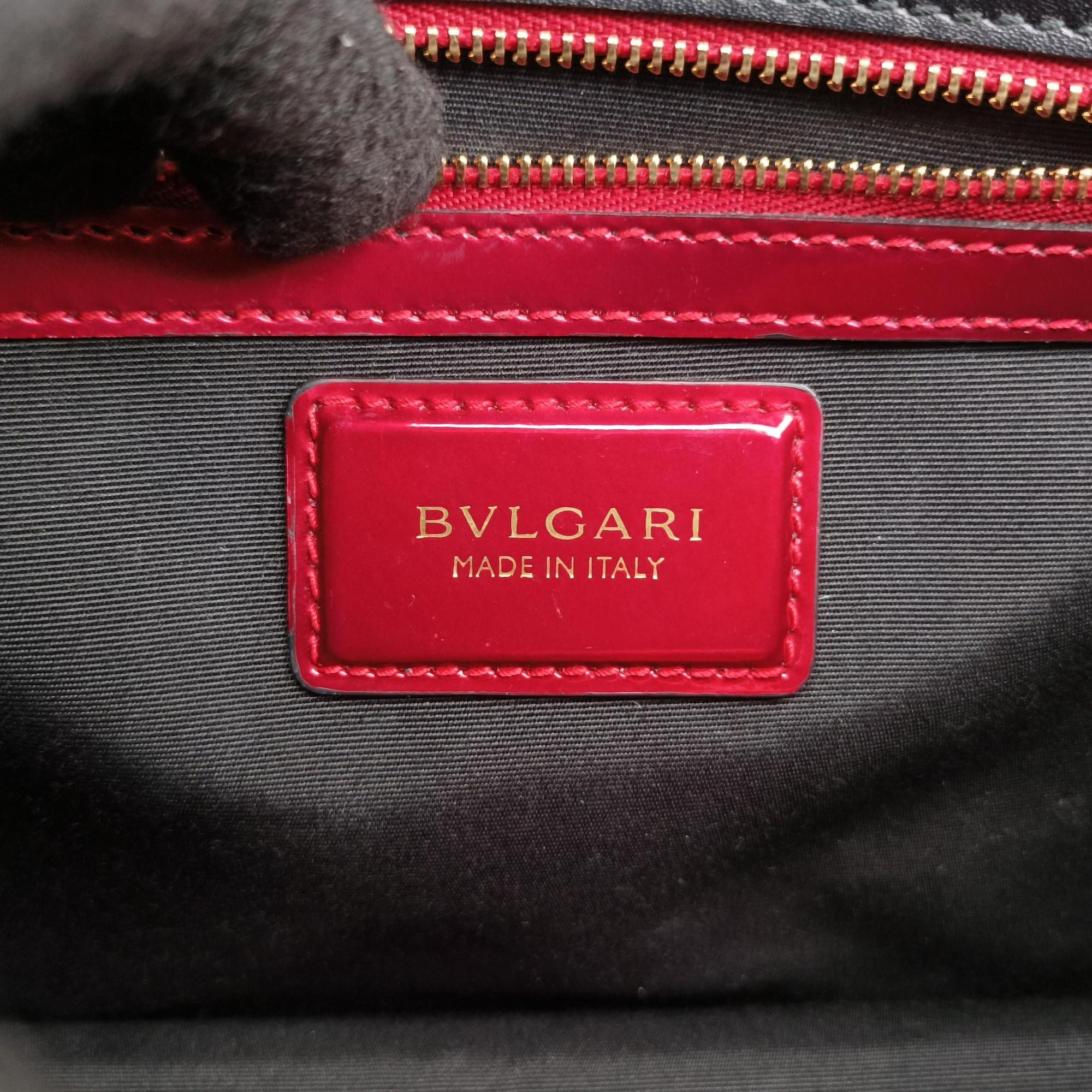 Secondhand Bvlgari Serpenti Forever Red Patent Leather  shoulderbag | stylenewstar