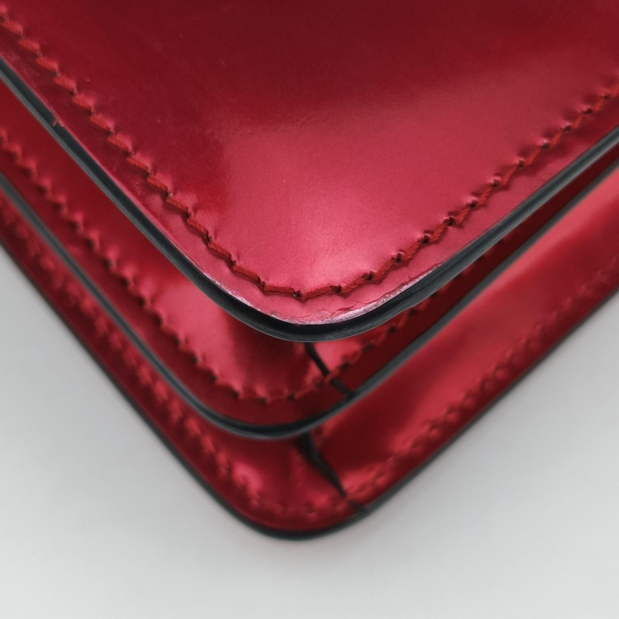 Secondhand Bvlgari Serpenti Forever Red Patent Leather  shoulderbag | stylenewstar