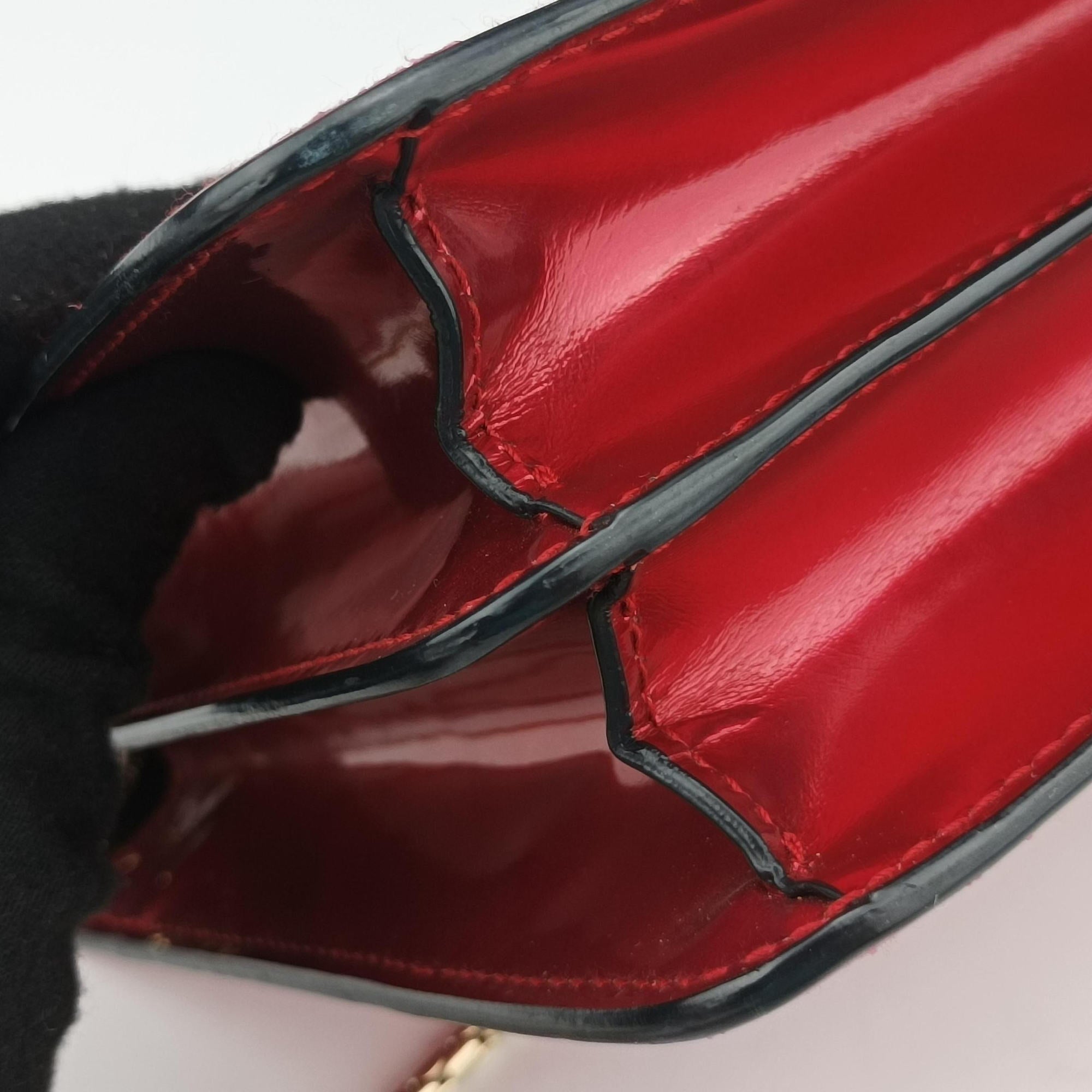 Secondhand Bvlgari Serpenti Forever Red Patent Leather  shoulderbag | stylenewstar